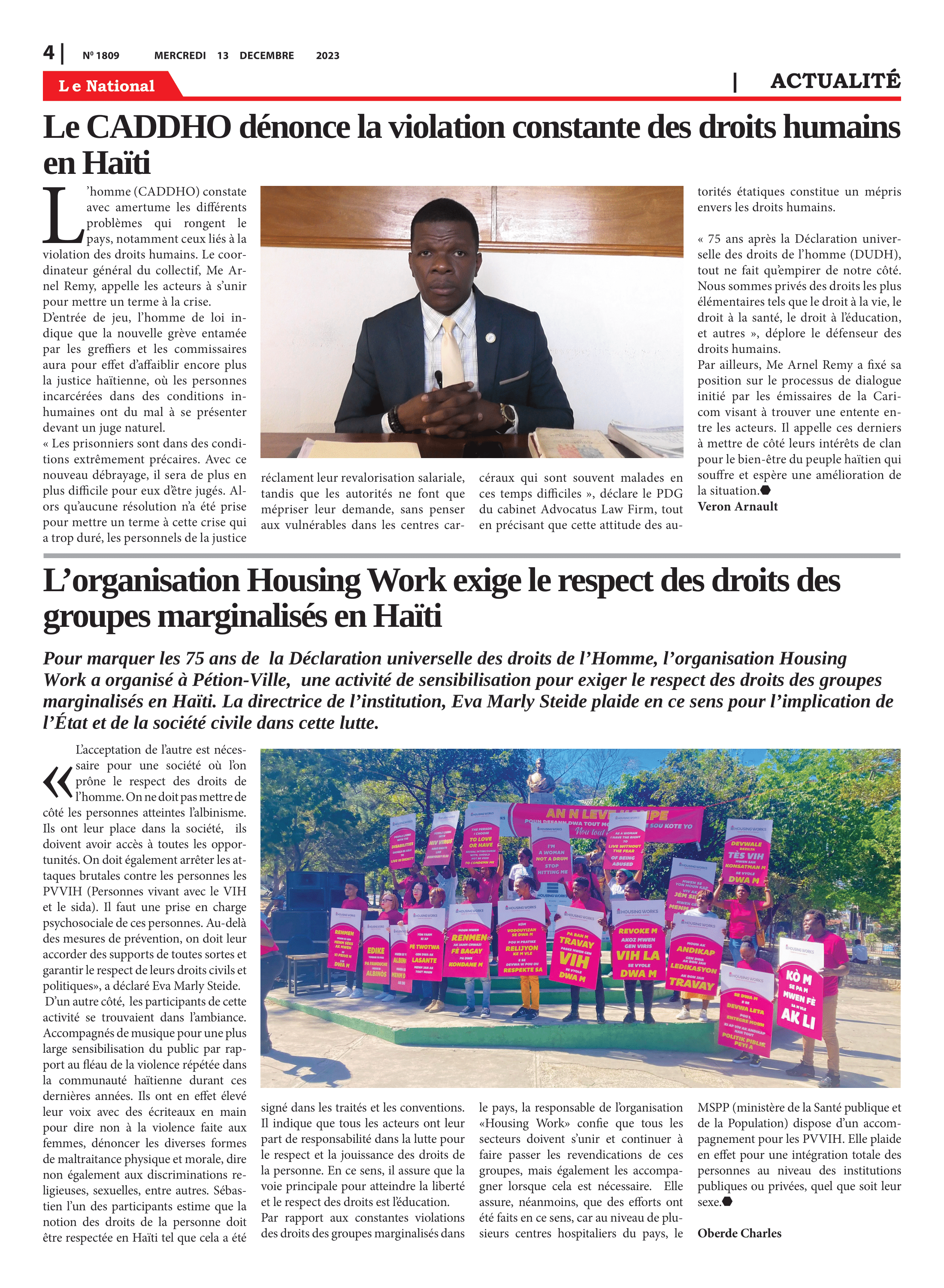 Page 4 de l'édition 1809