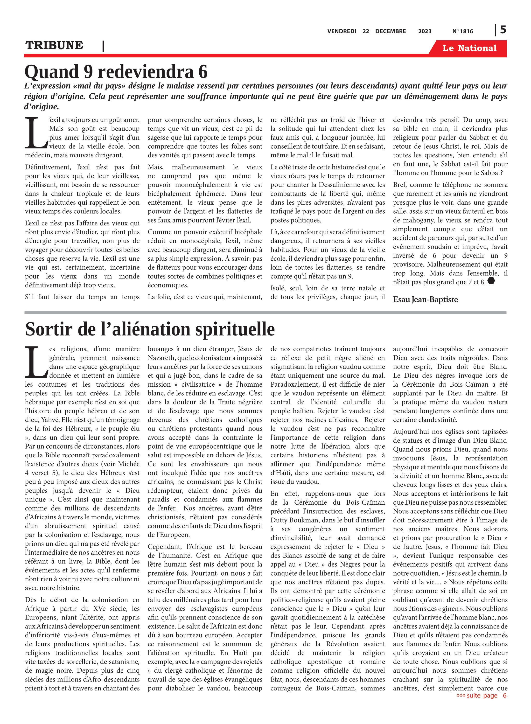 Page 5 de l'édition 1816