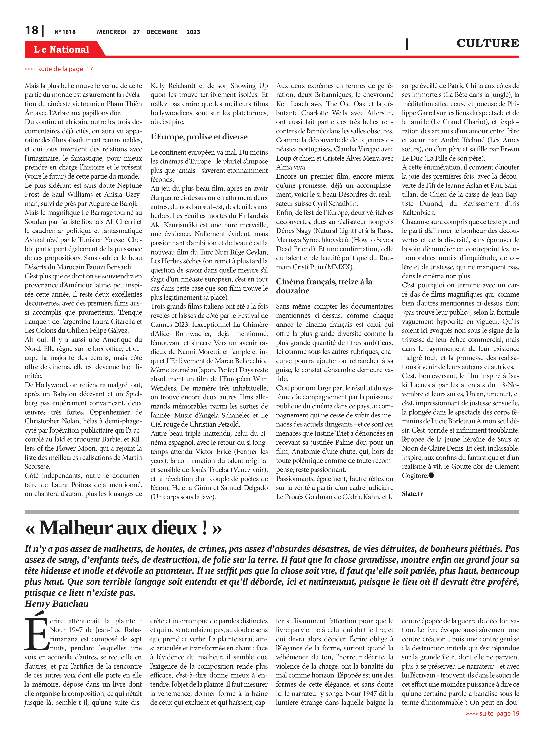 Page 18 de l'édition 1818