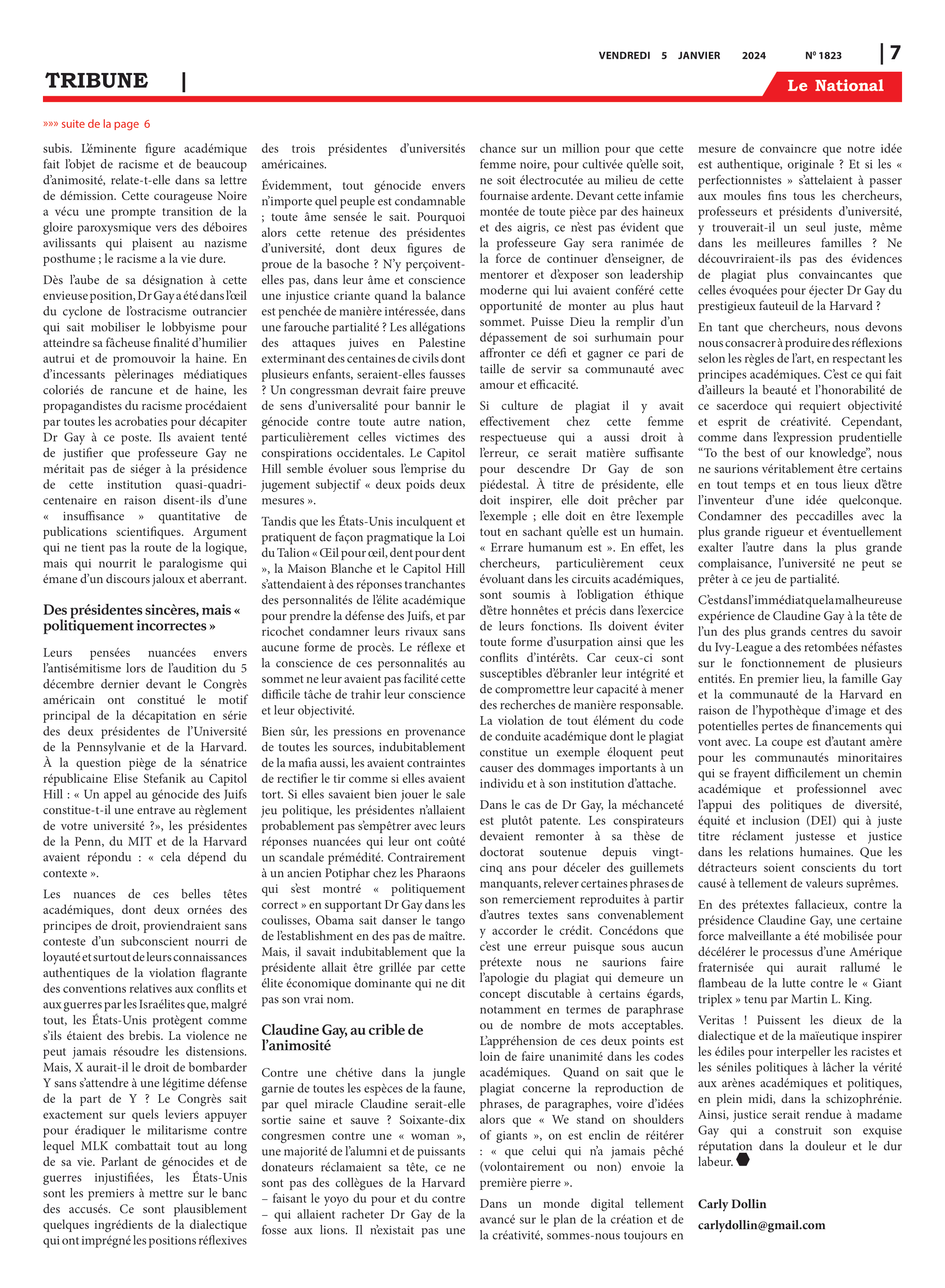 Page 7 de l'édition 1823