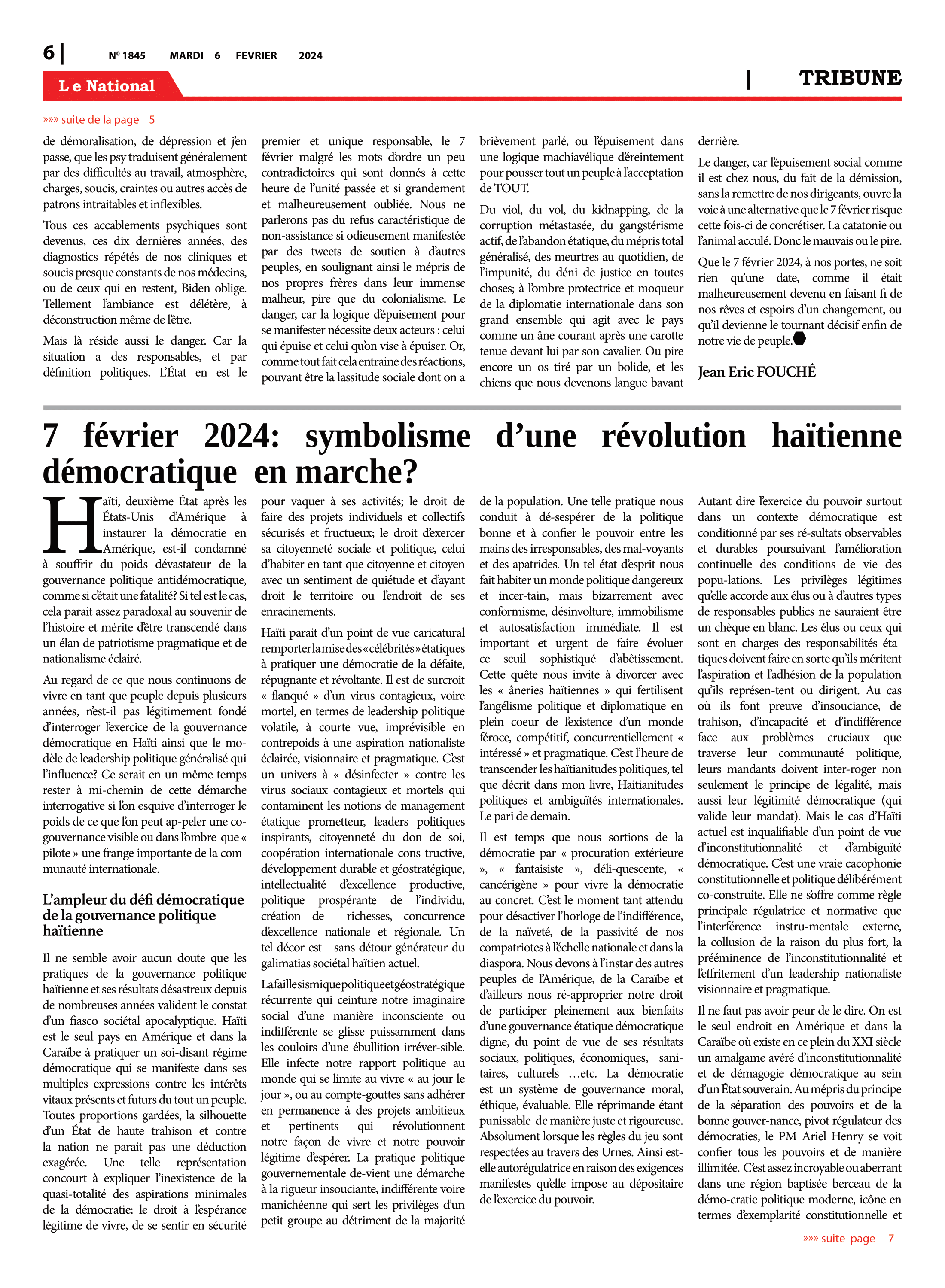 Page 6 de l'édition 1845