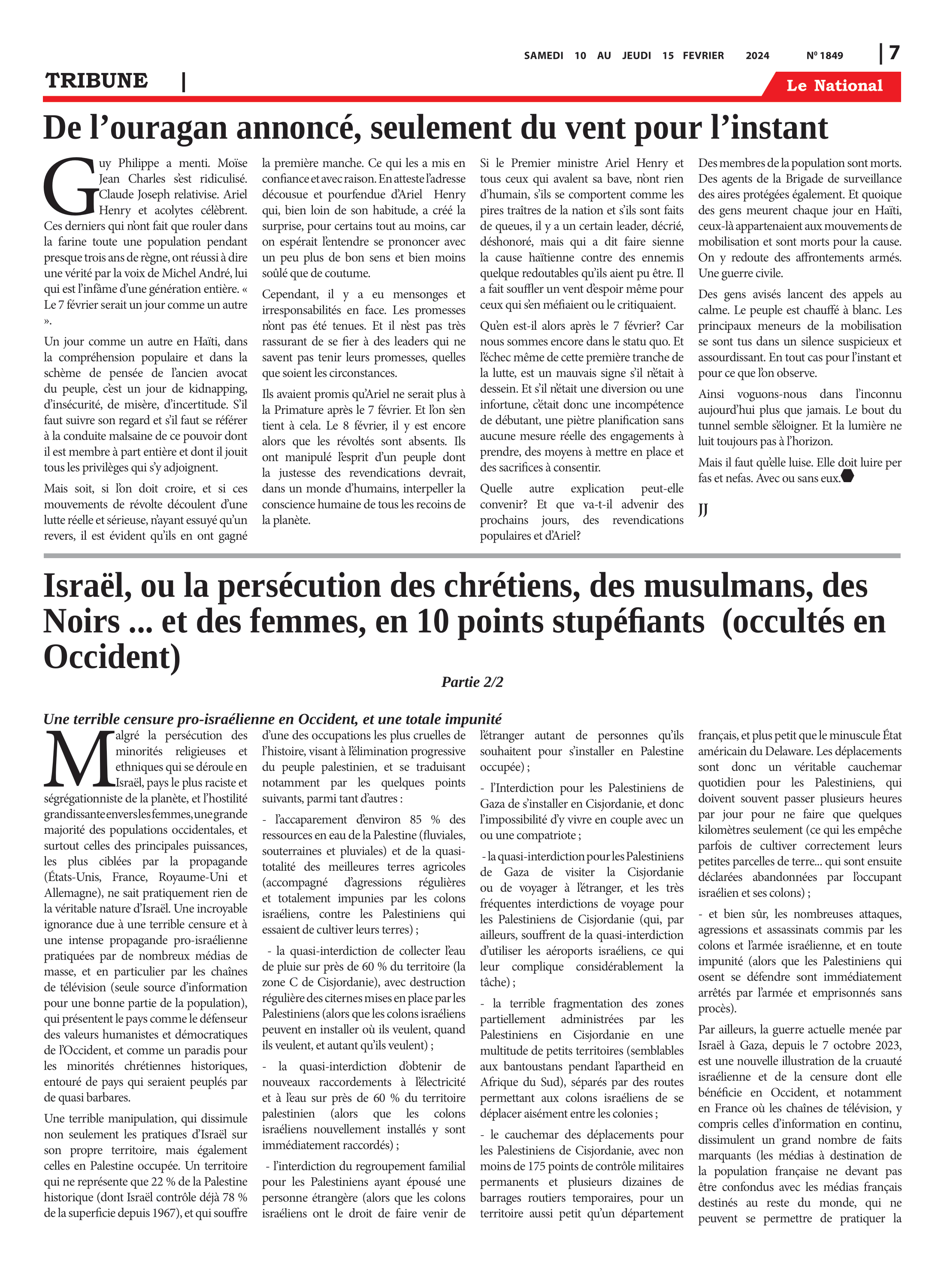 Page 7 de l'édition 1849