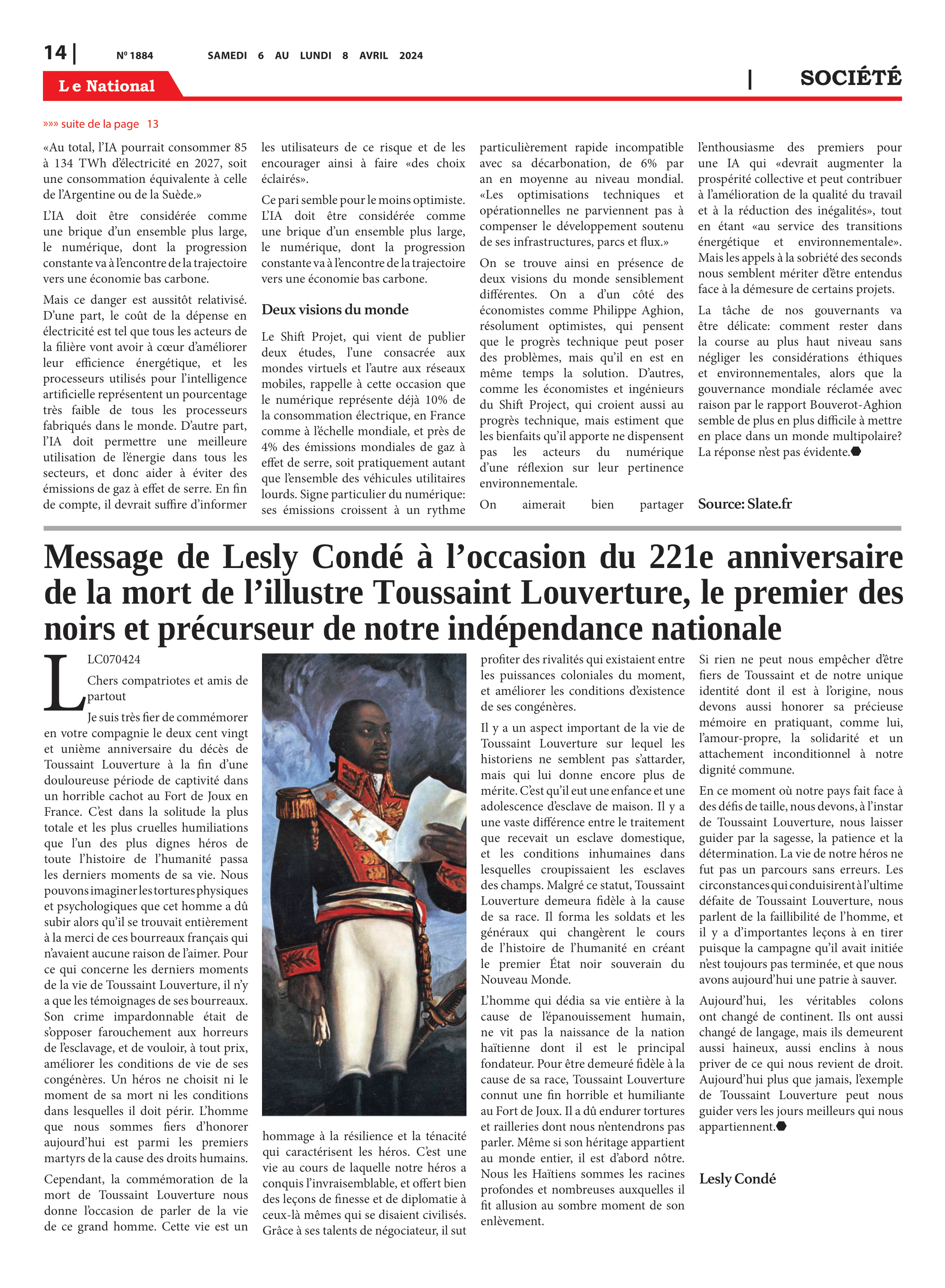Page 14 de l'édition 1884