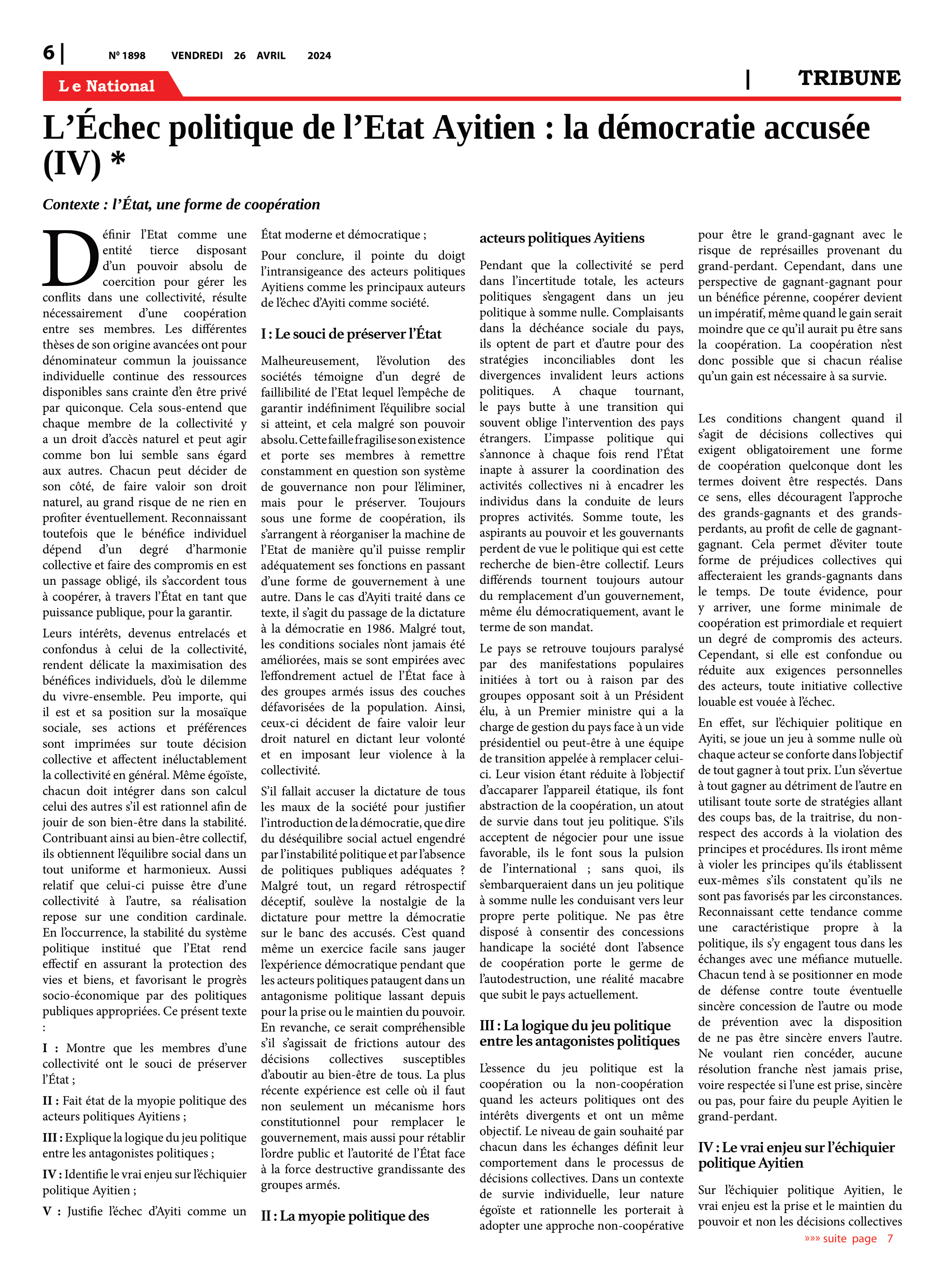 Page 6 de l'édition 1898