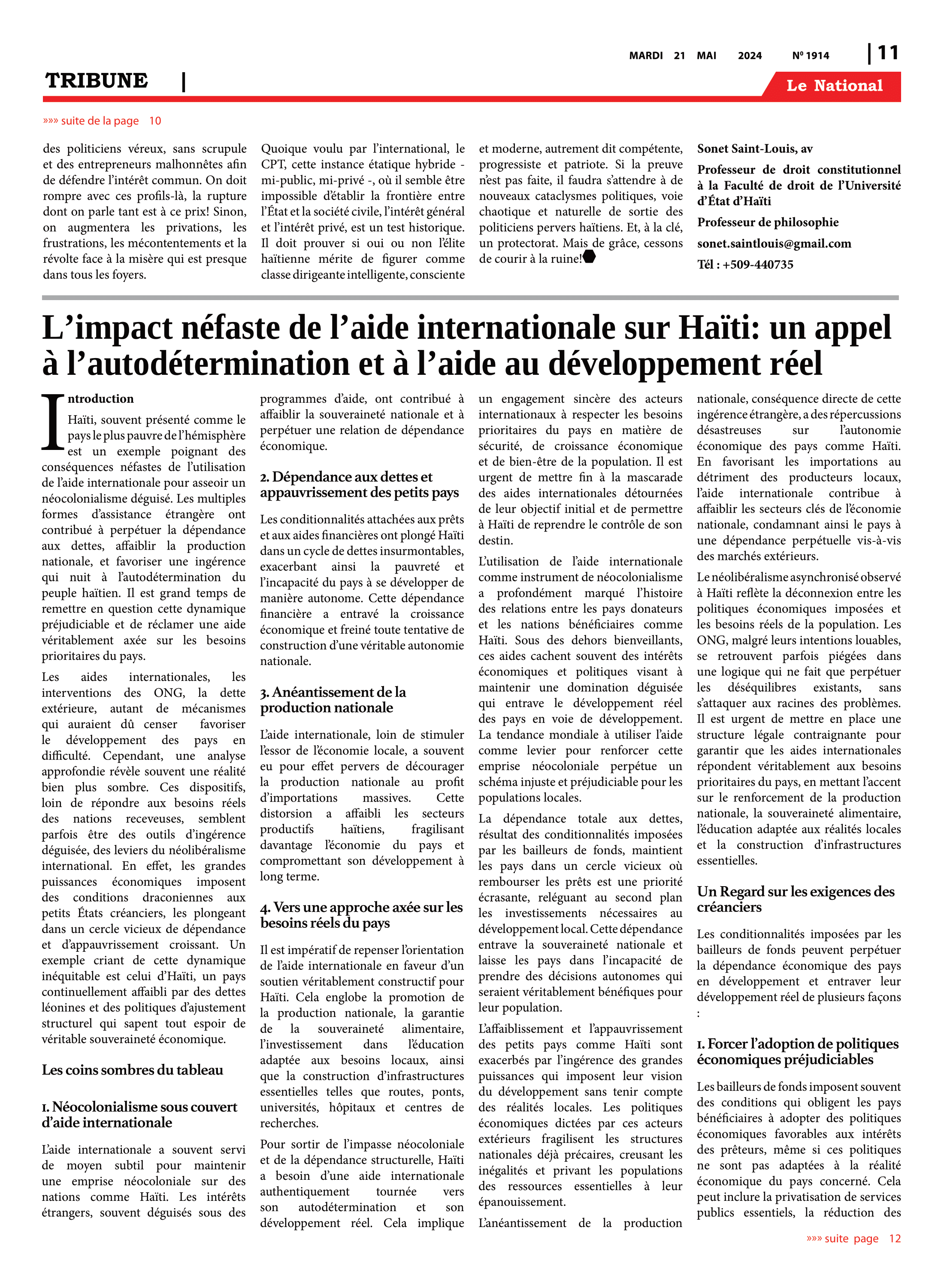 Page 11 de l'édition 1914