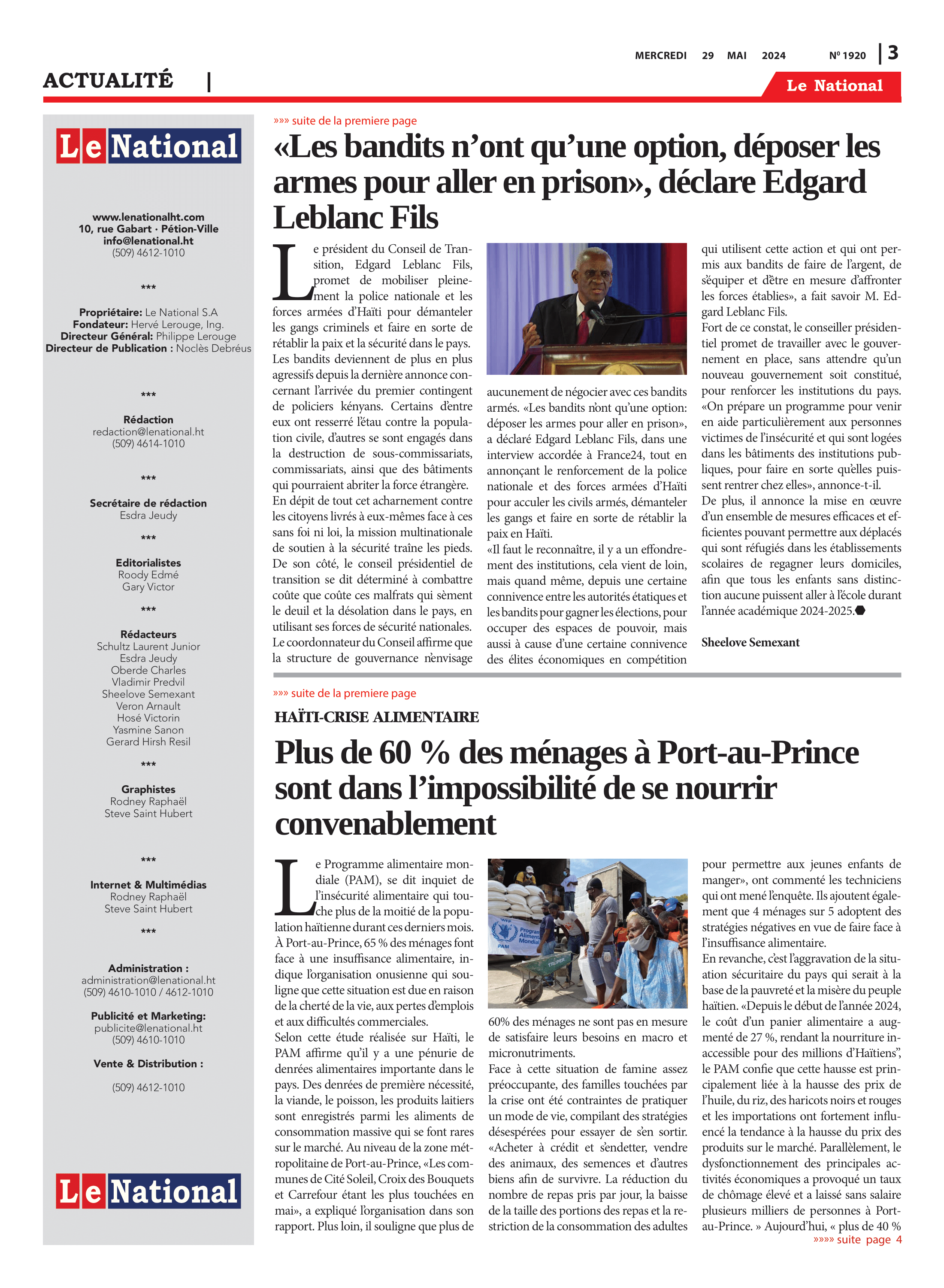 Page 3 de l'édition 1920