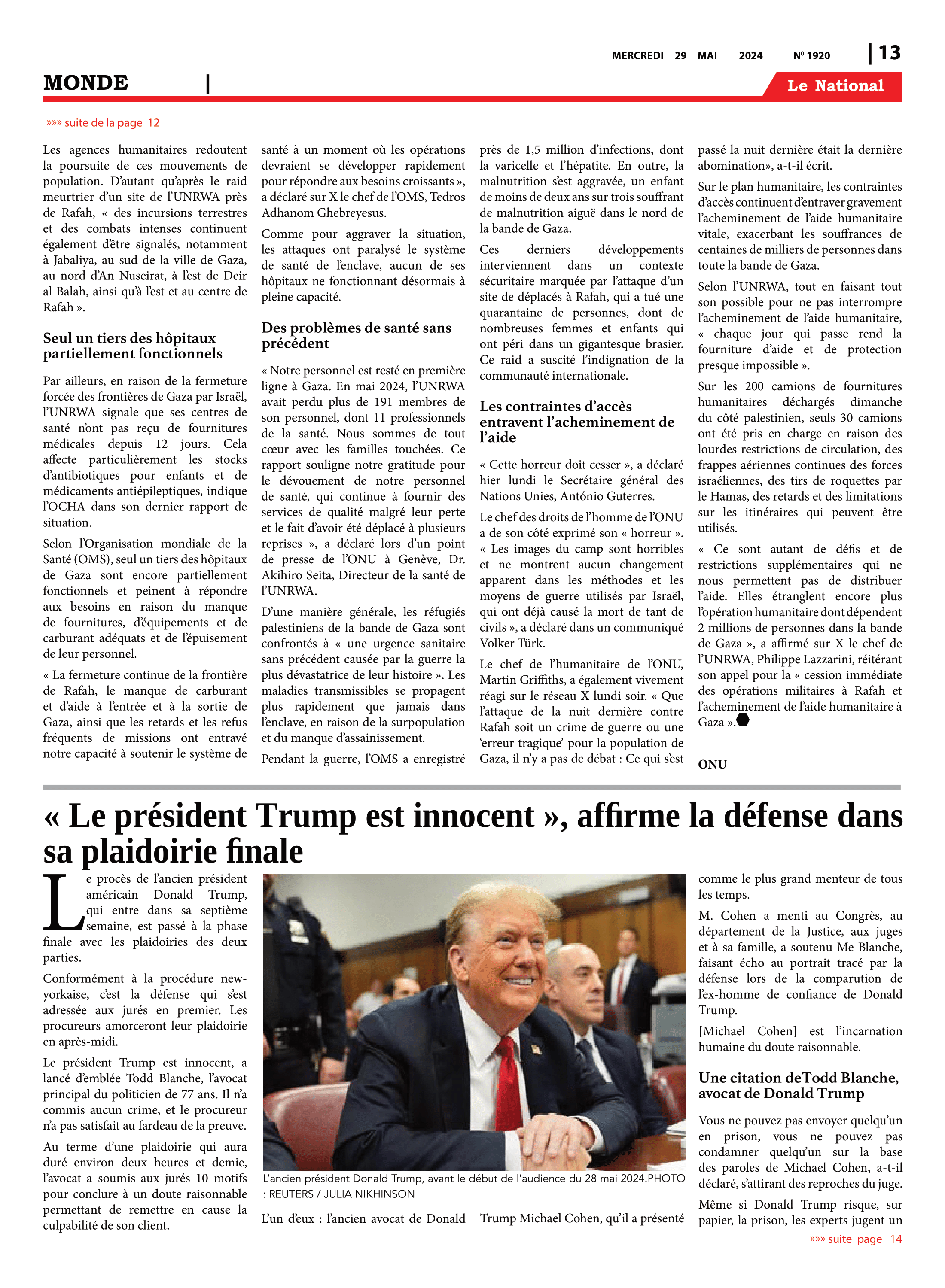 Page 13 de l'édition 1920
