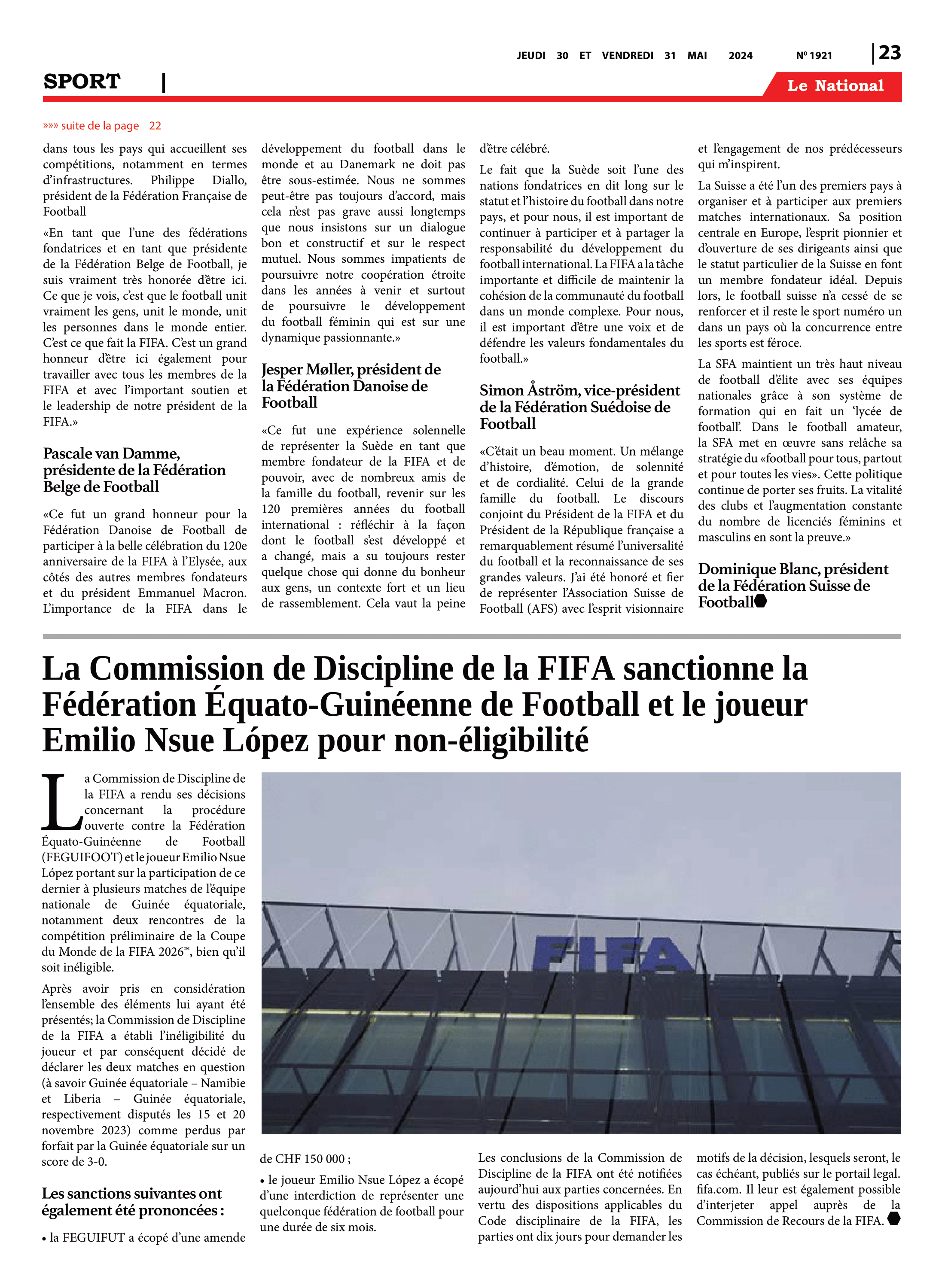 Page 23 de l'édition 1921