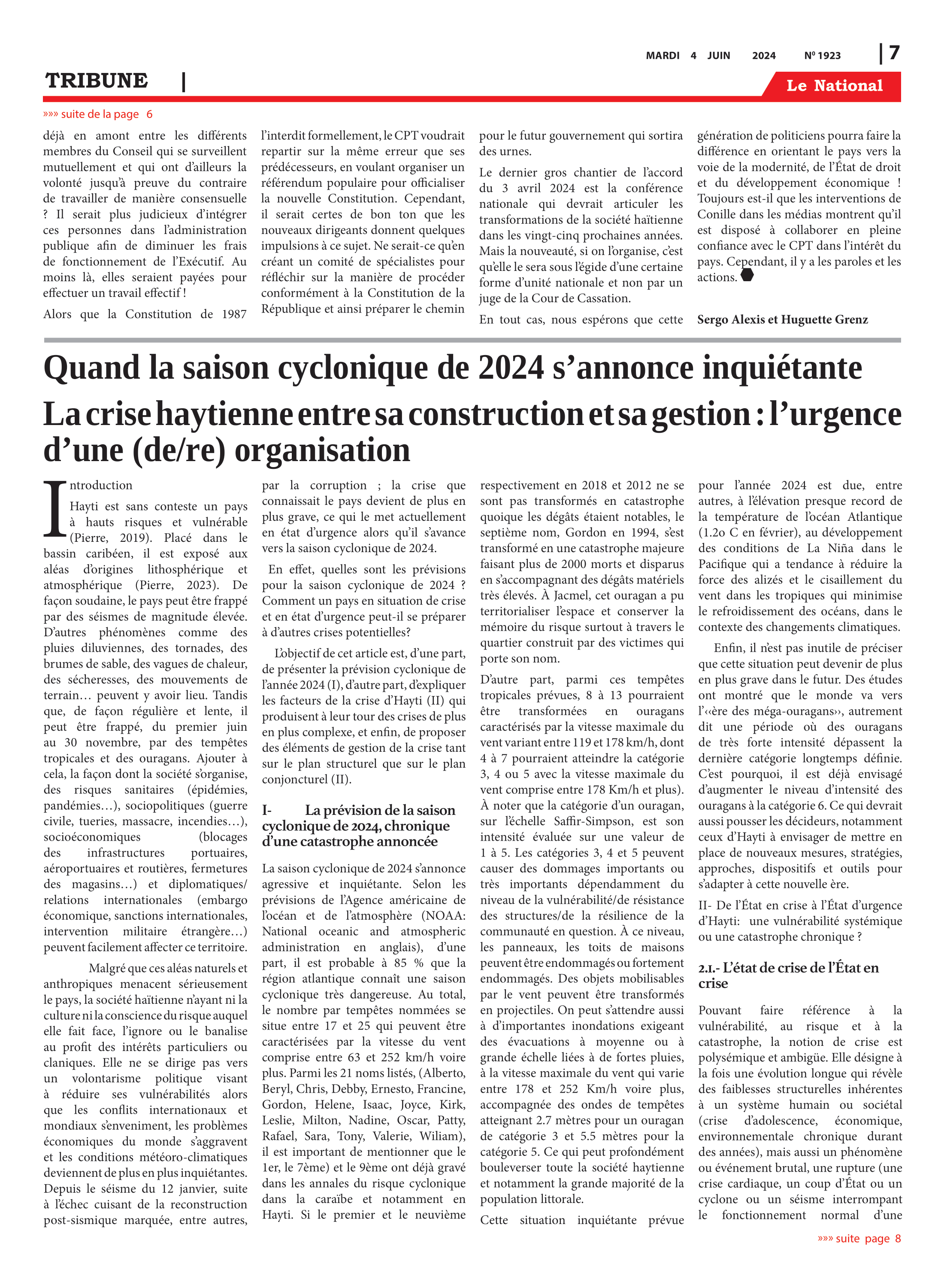 Page 7 de l'édition 1923