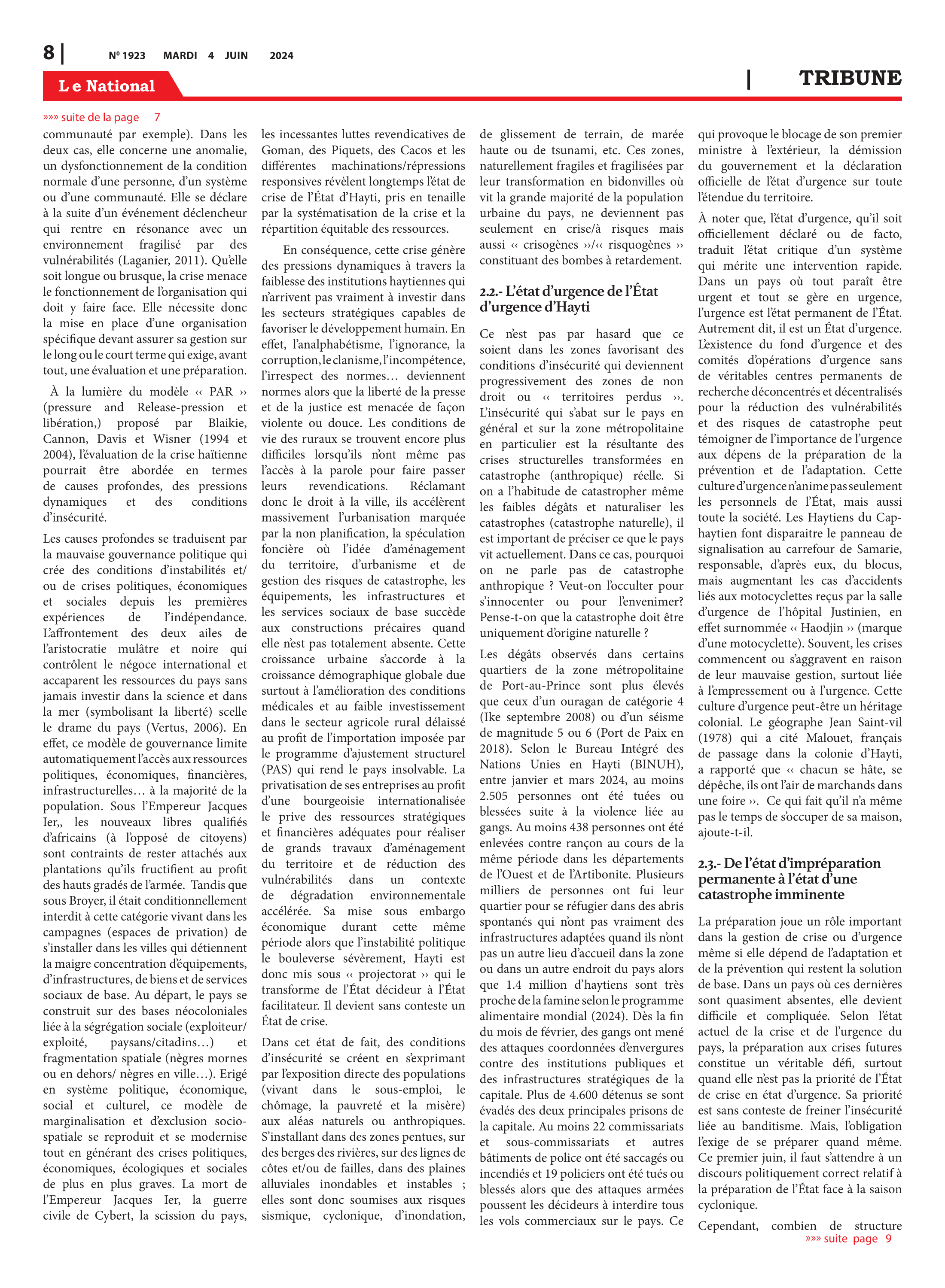 Page 8 de l'édition 1923