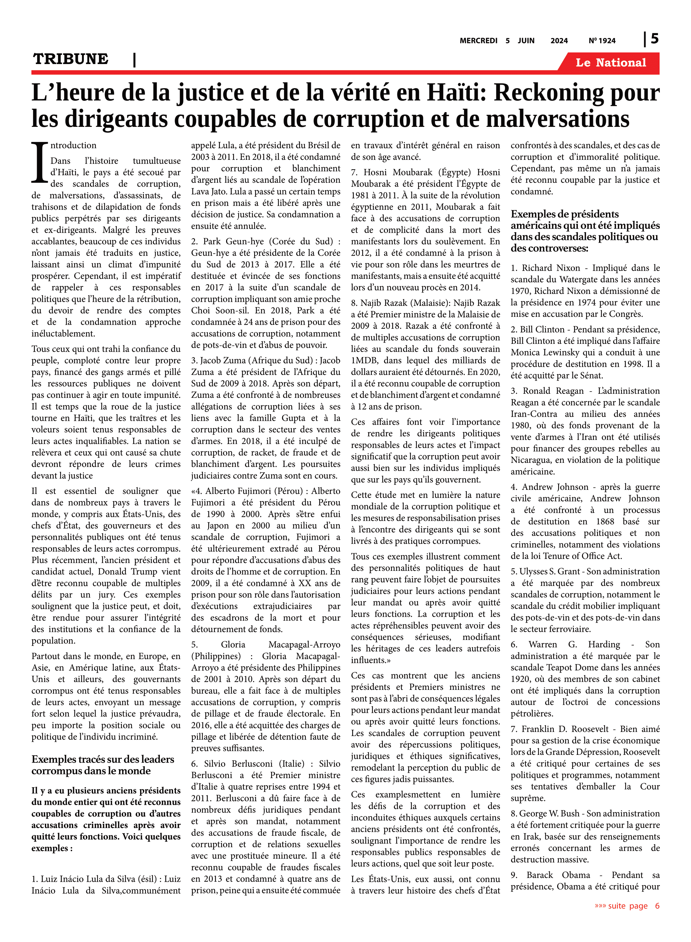 Page 5 de l'édition 1924