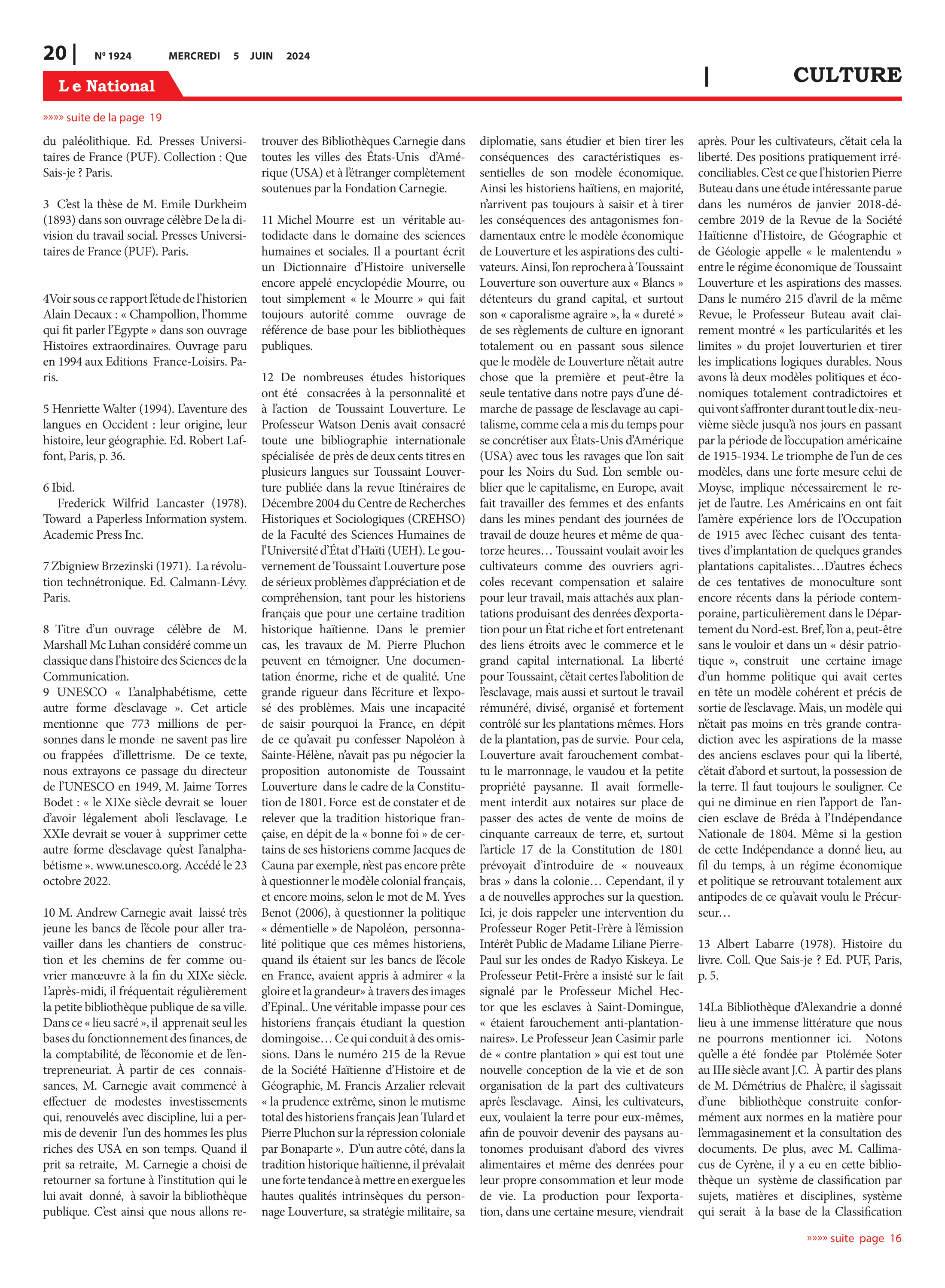 Page 20 de l'édition 1924