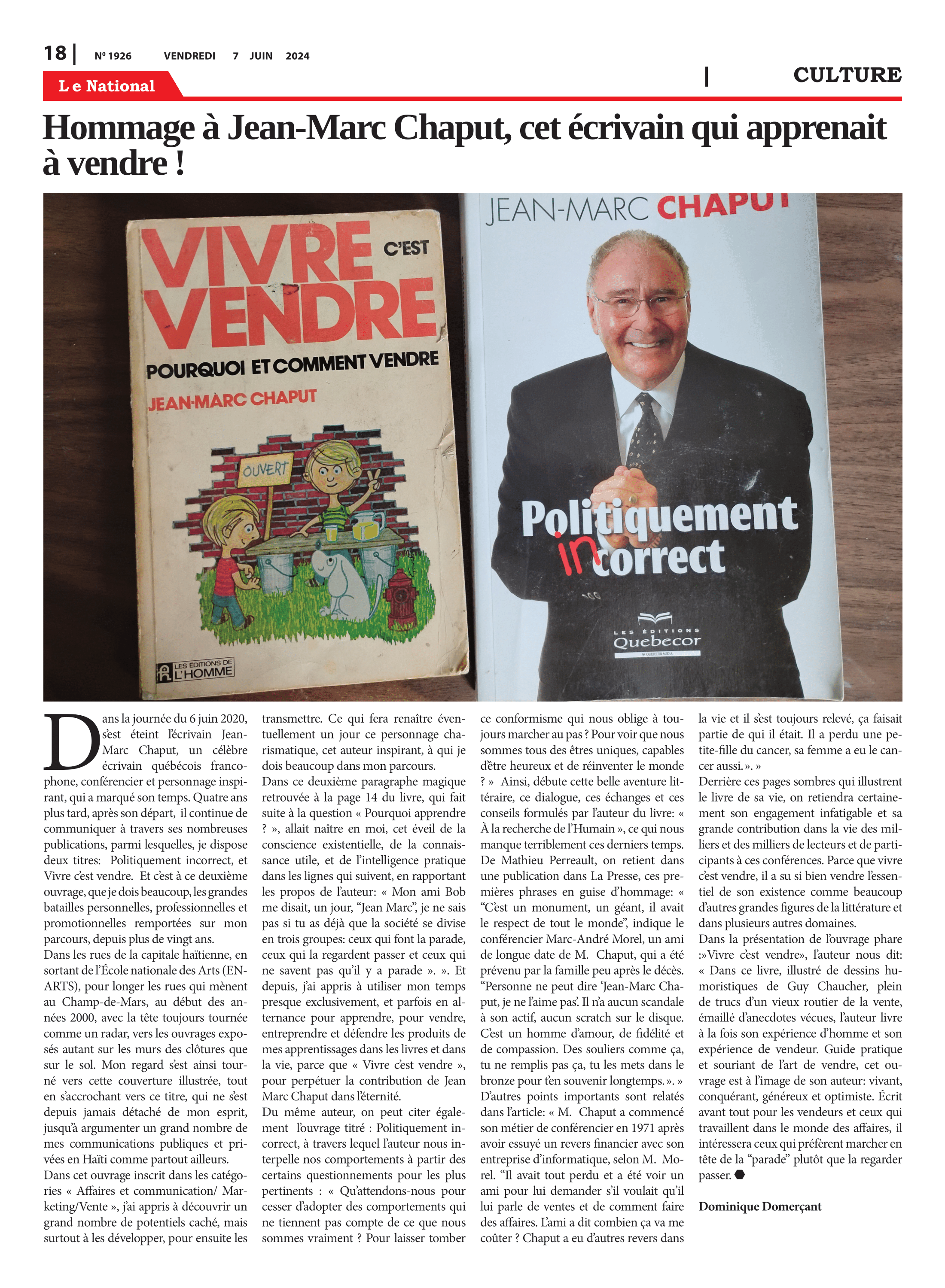 Page 18 de l'édition 1926