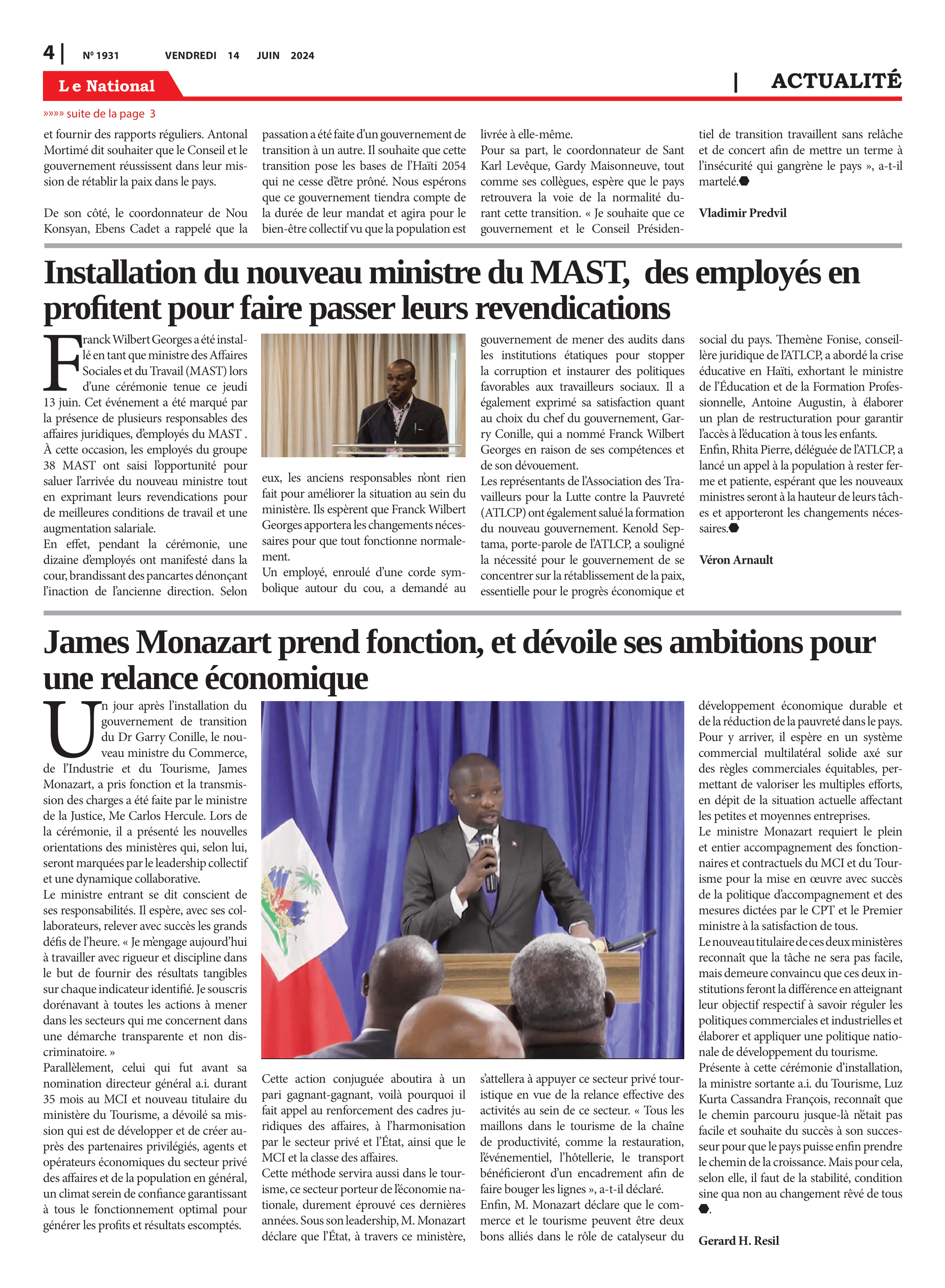 Page 4 de l'édition 1931