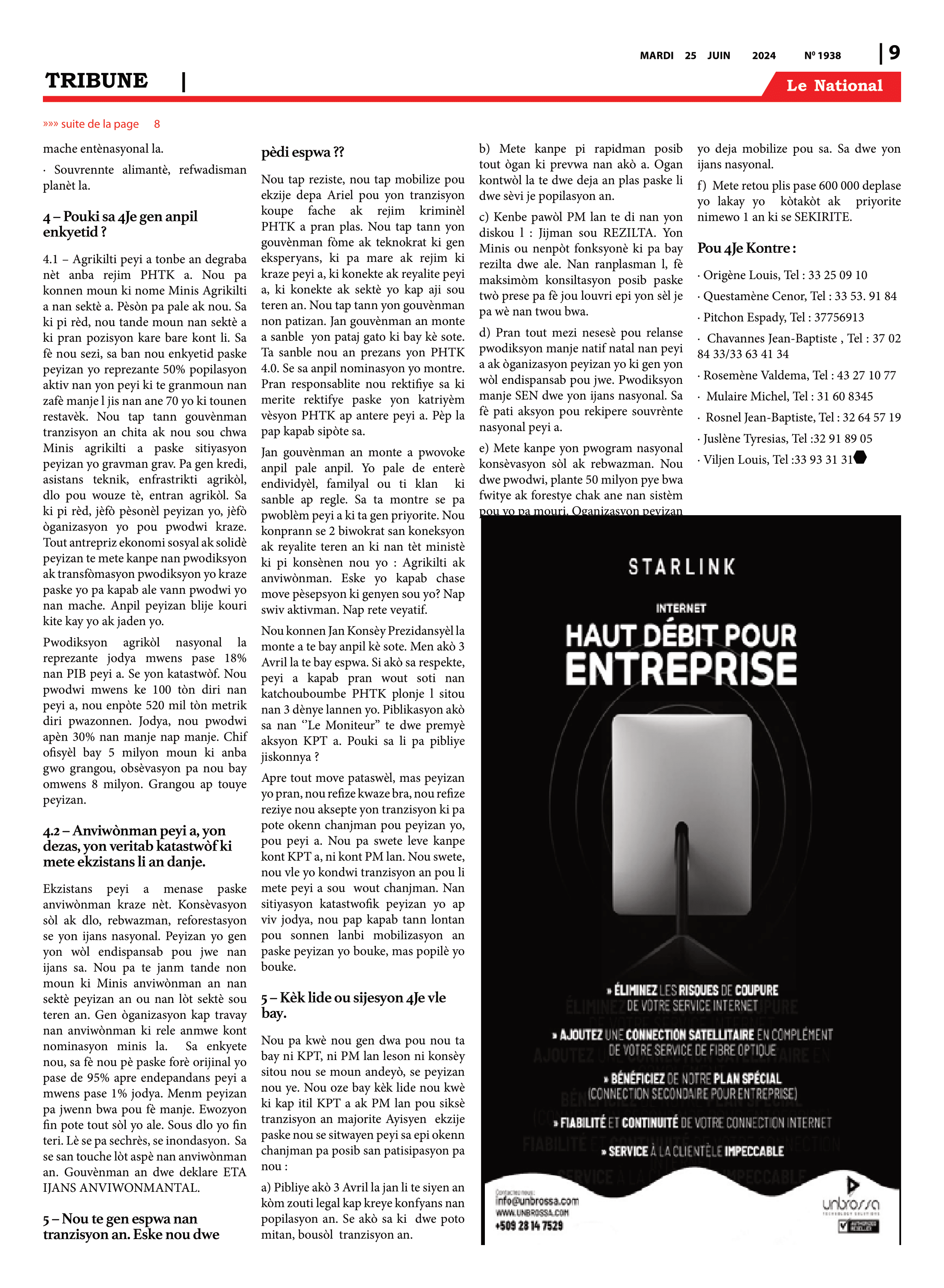 Page 9 de l'édition 1938