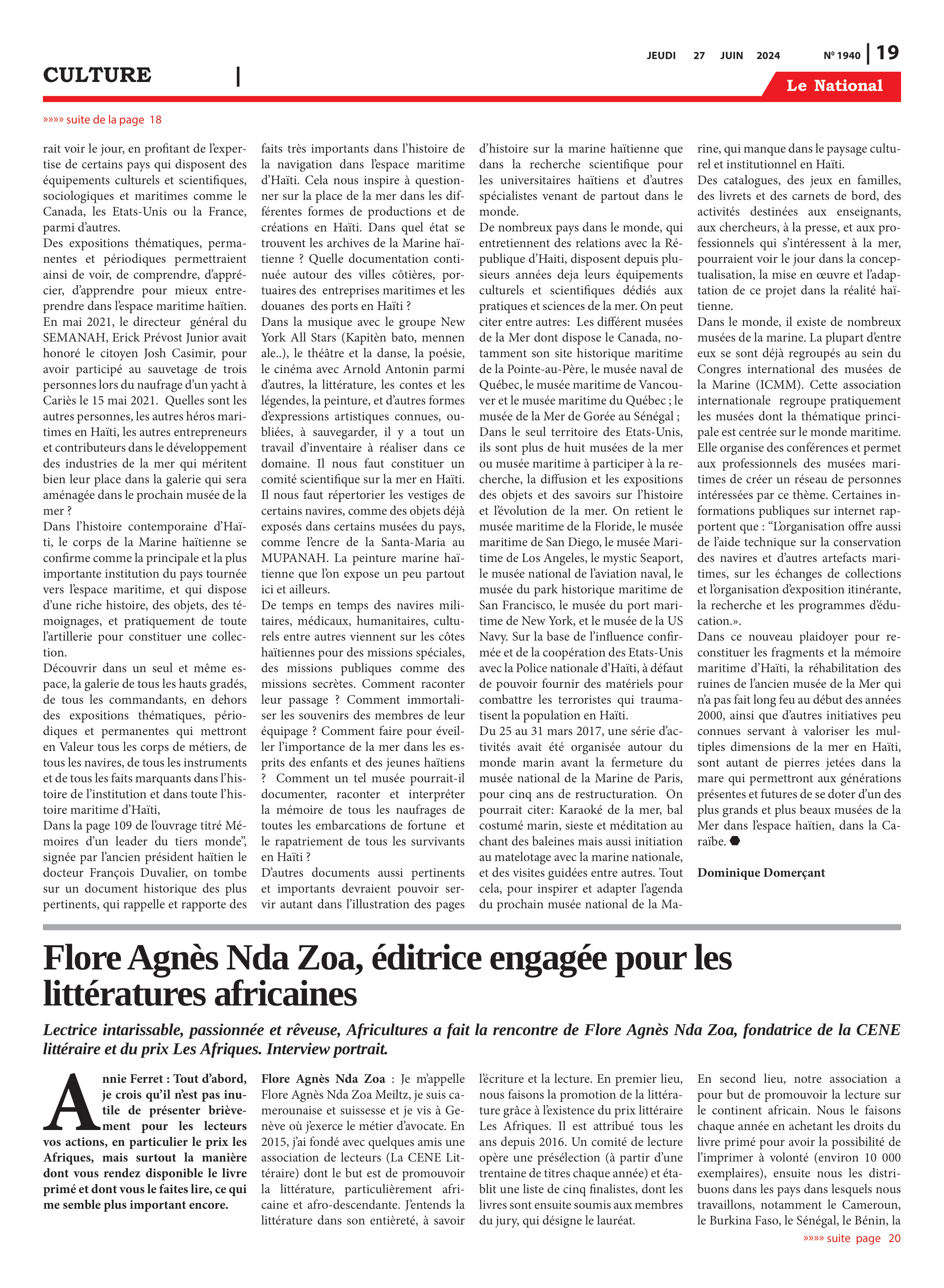 Page 19 de l'édition 1940