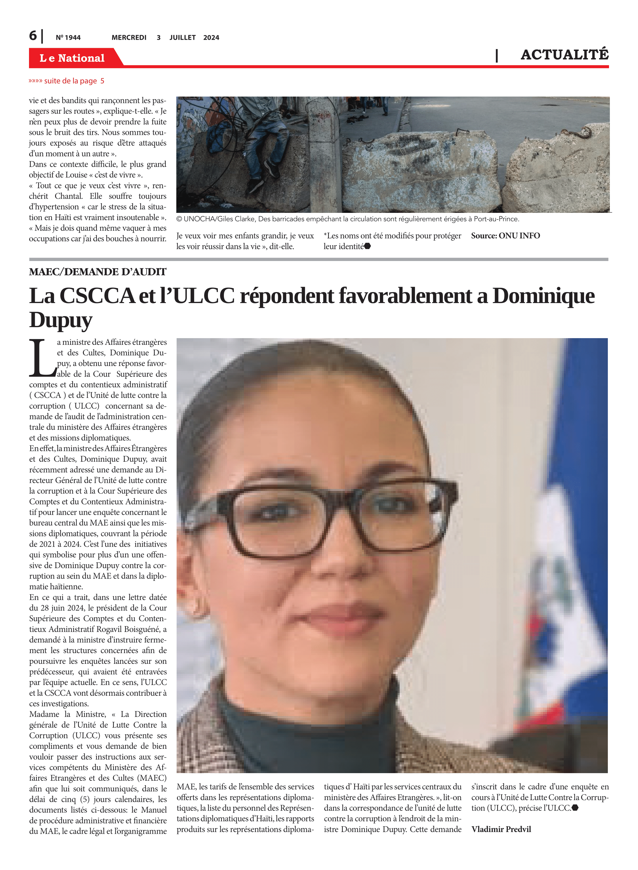 Page 6 de l'édition 1944