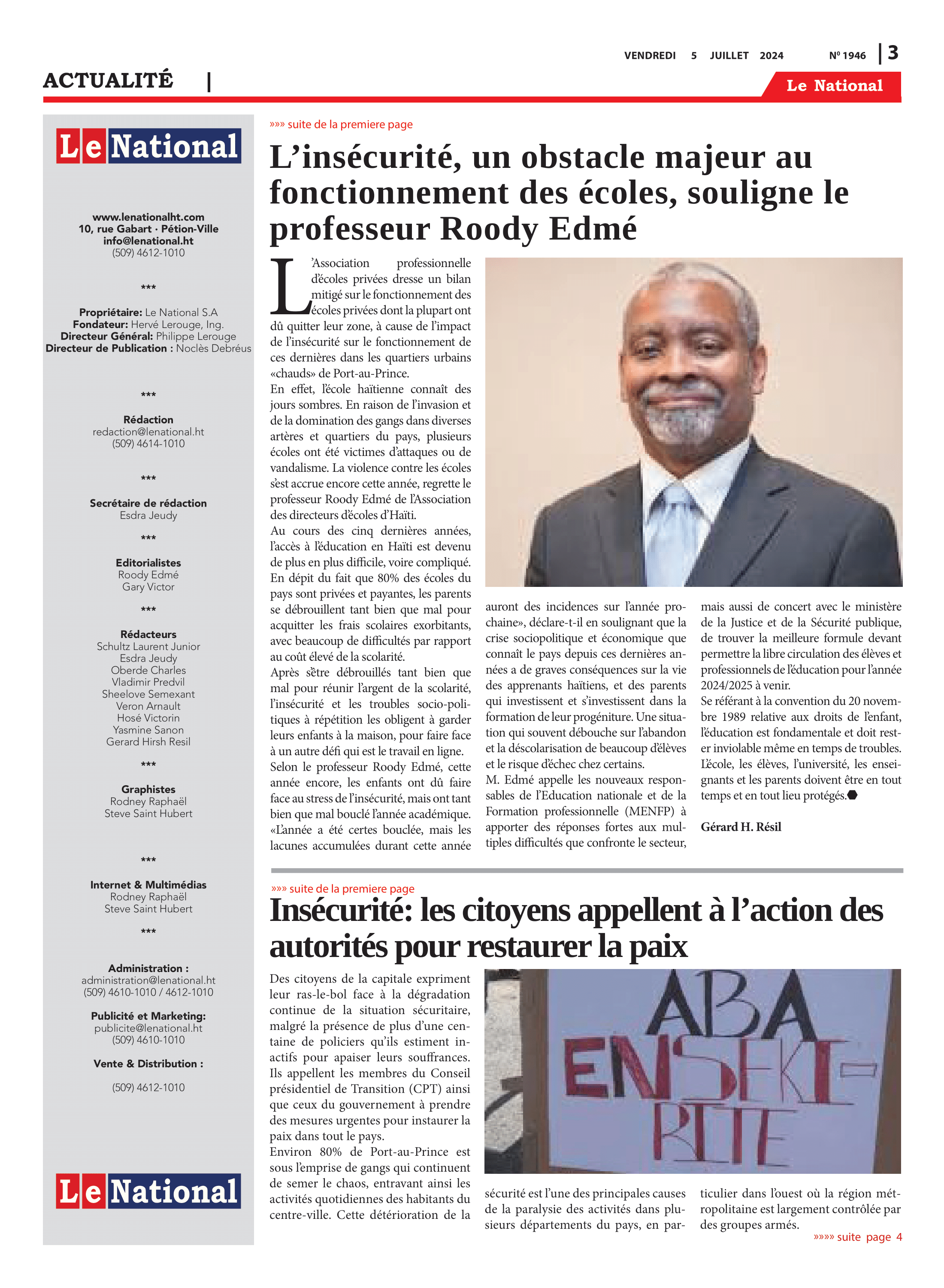 Page 3 de l'édition 1946