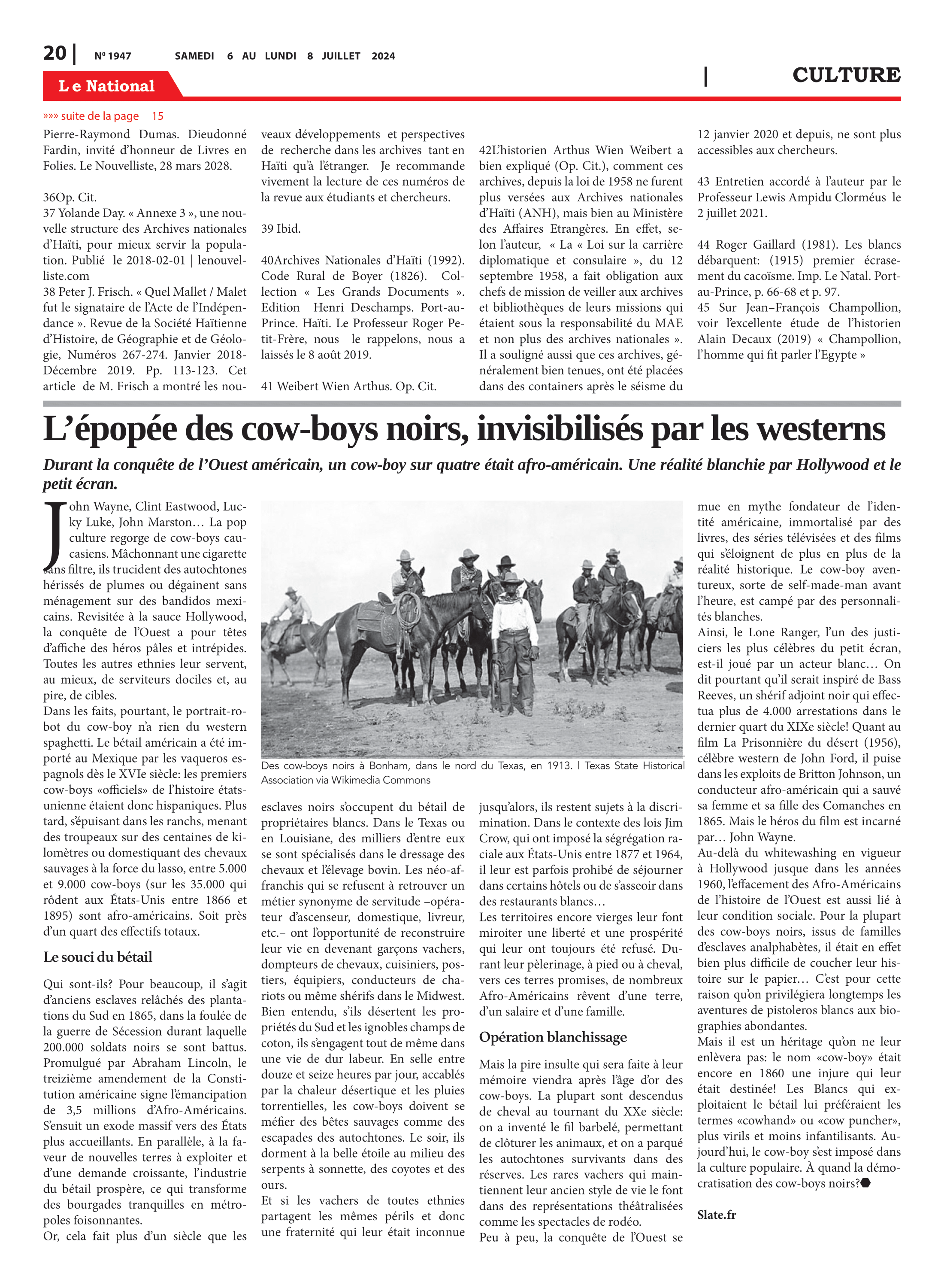 Page 20 de l'édition 1947
