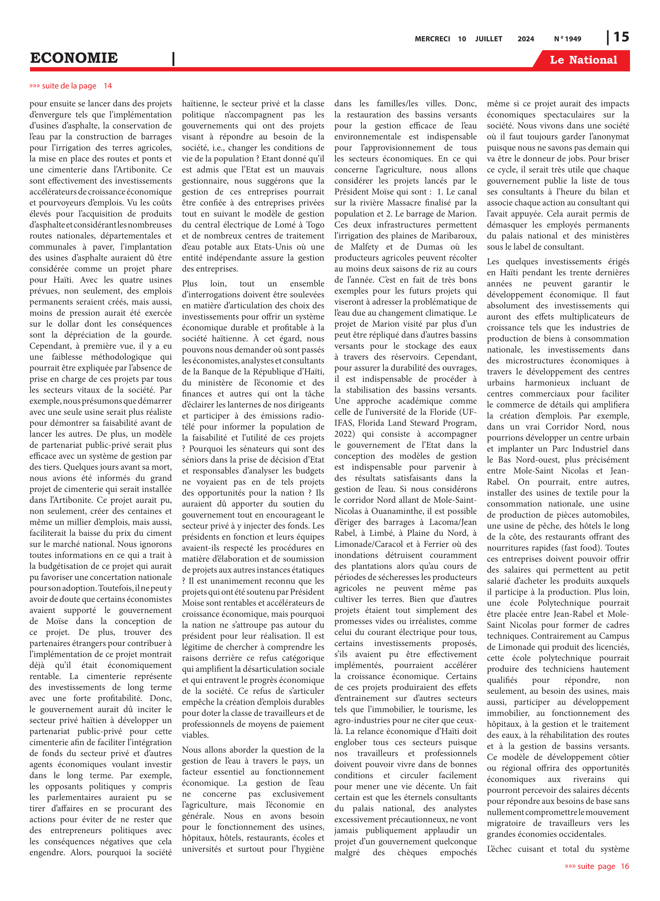Page 15 de l'édition 1949