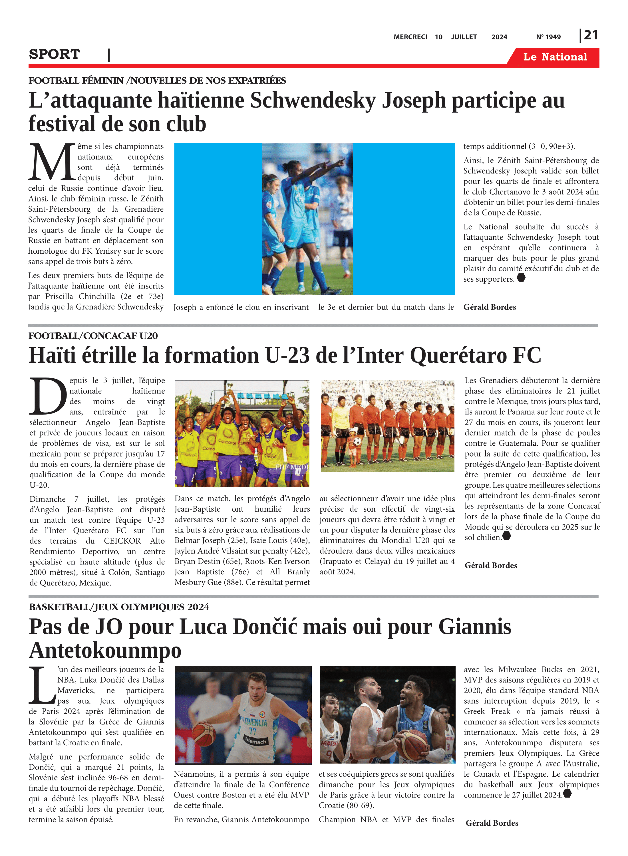 Page 21 de l'édition 1949