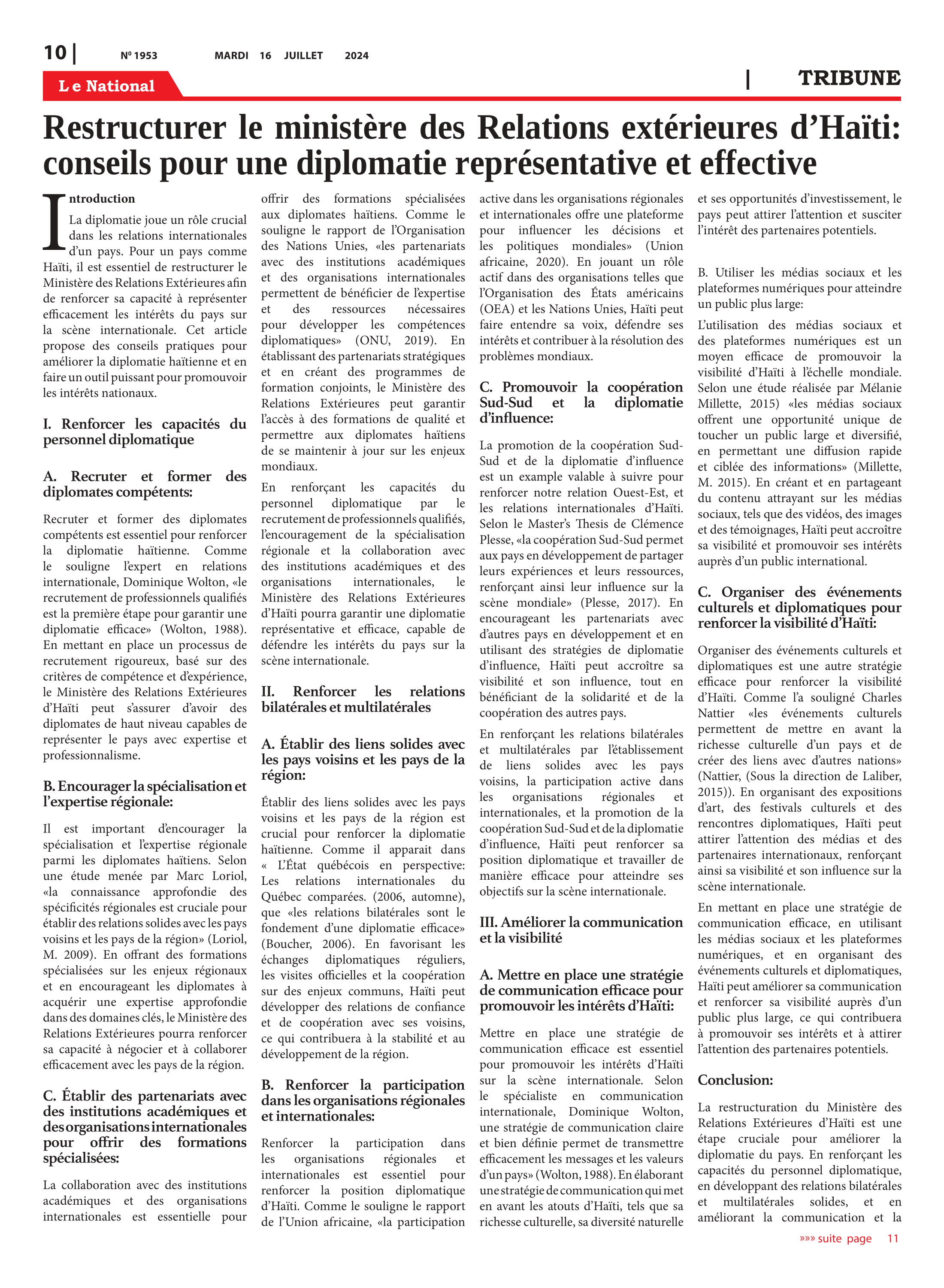 Page 10 de l'édition 1953