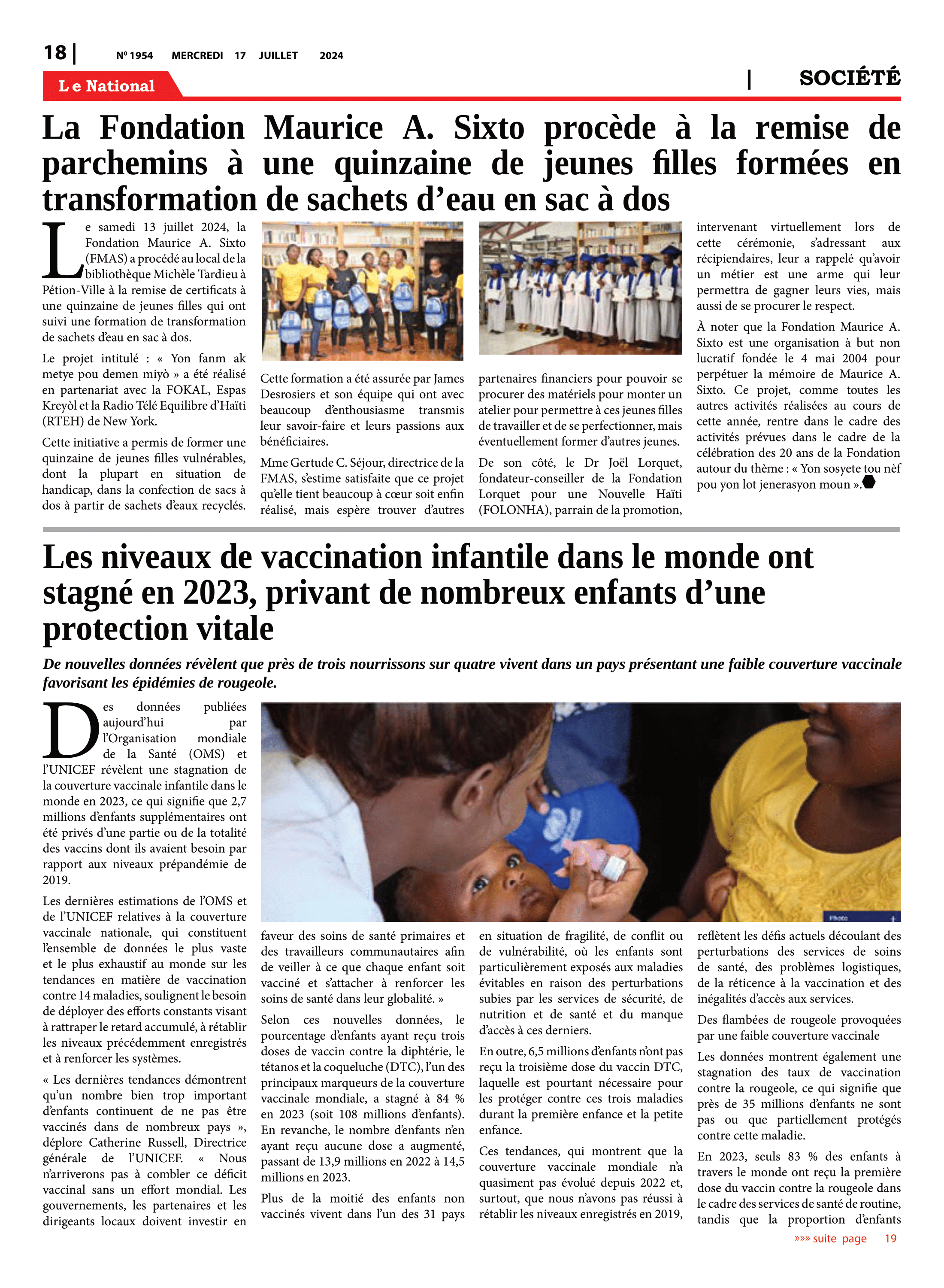 Page 18 de l'édition 1954