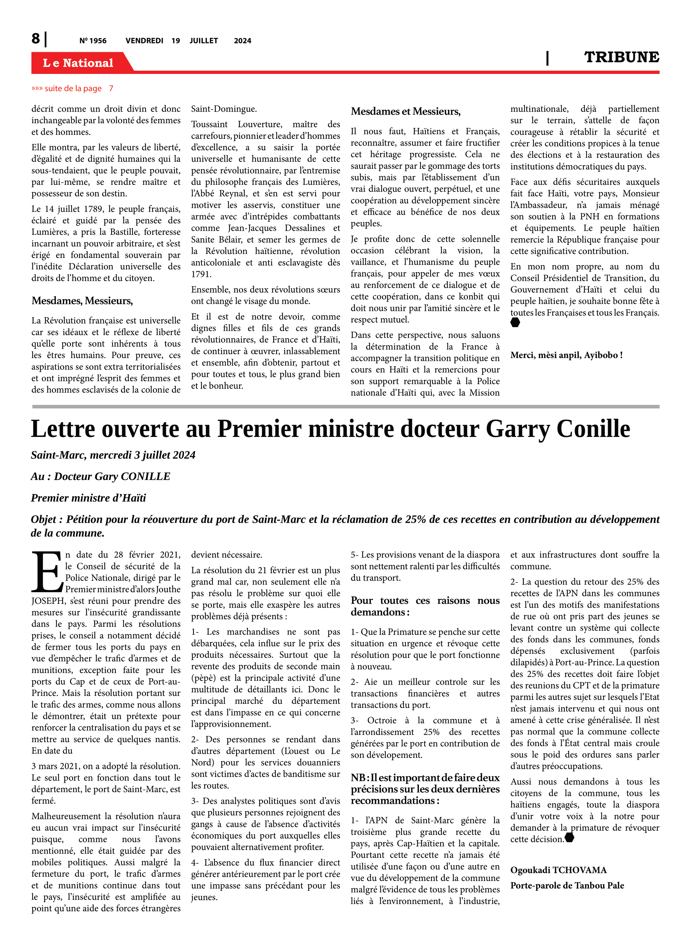 Page 8 de l'édition 1956