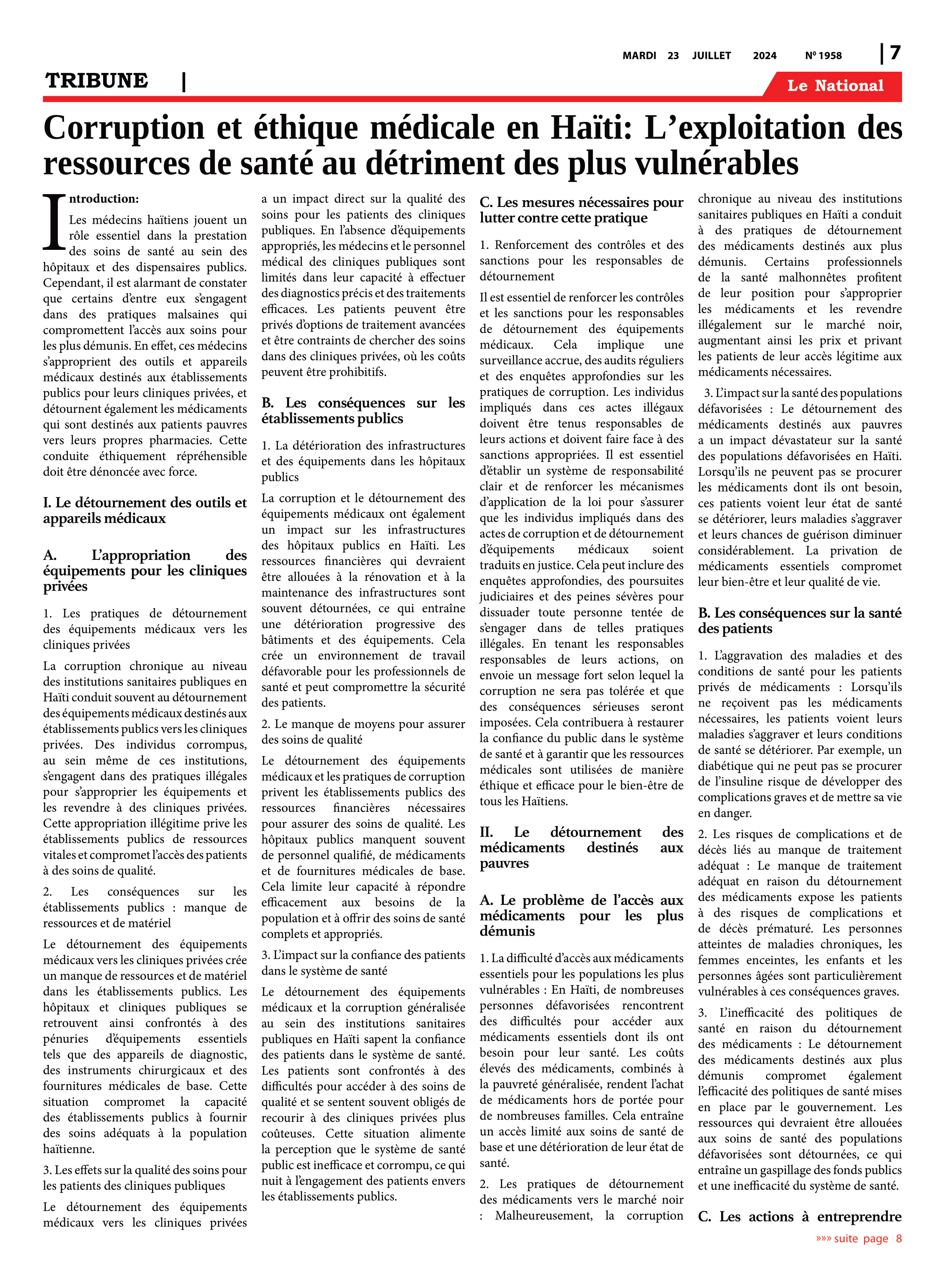 Page 7 de l'édition 1958