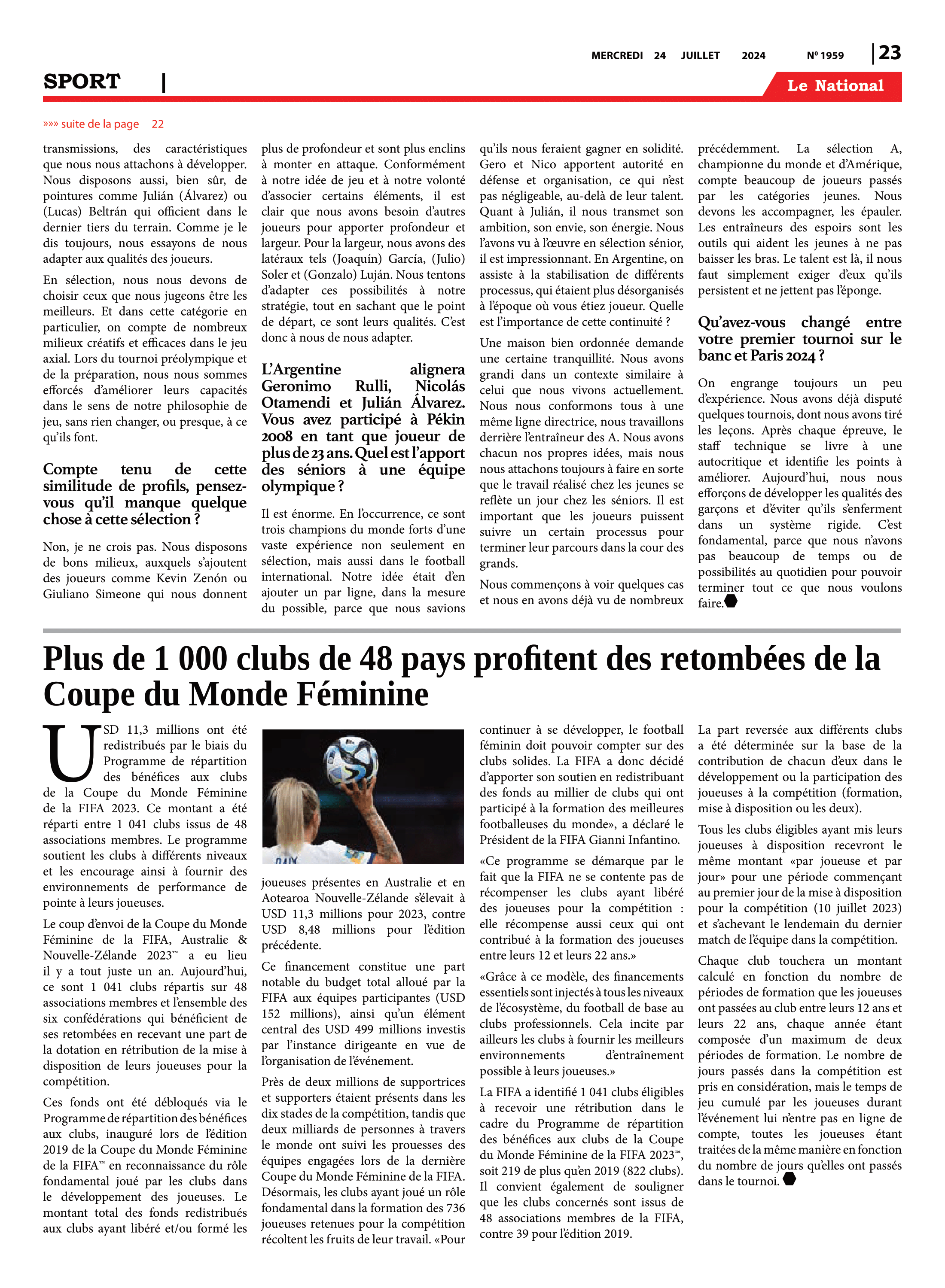Page 23 de l'édition 1959
