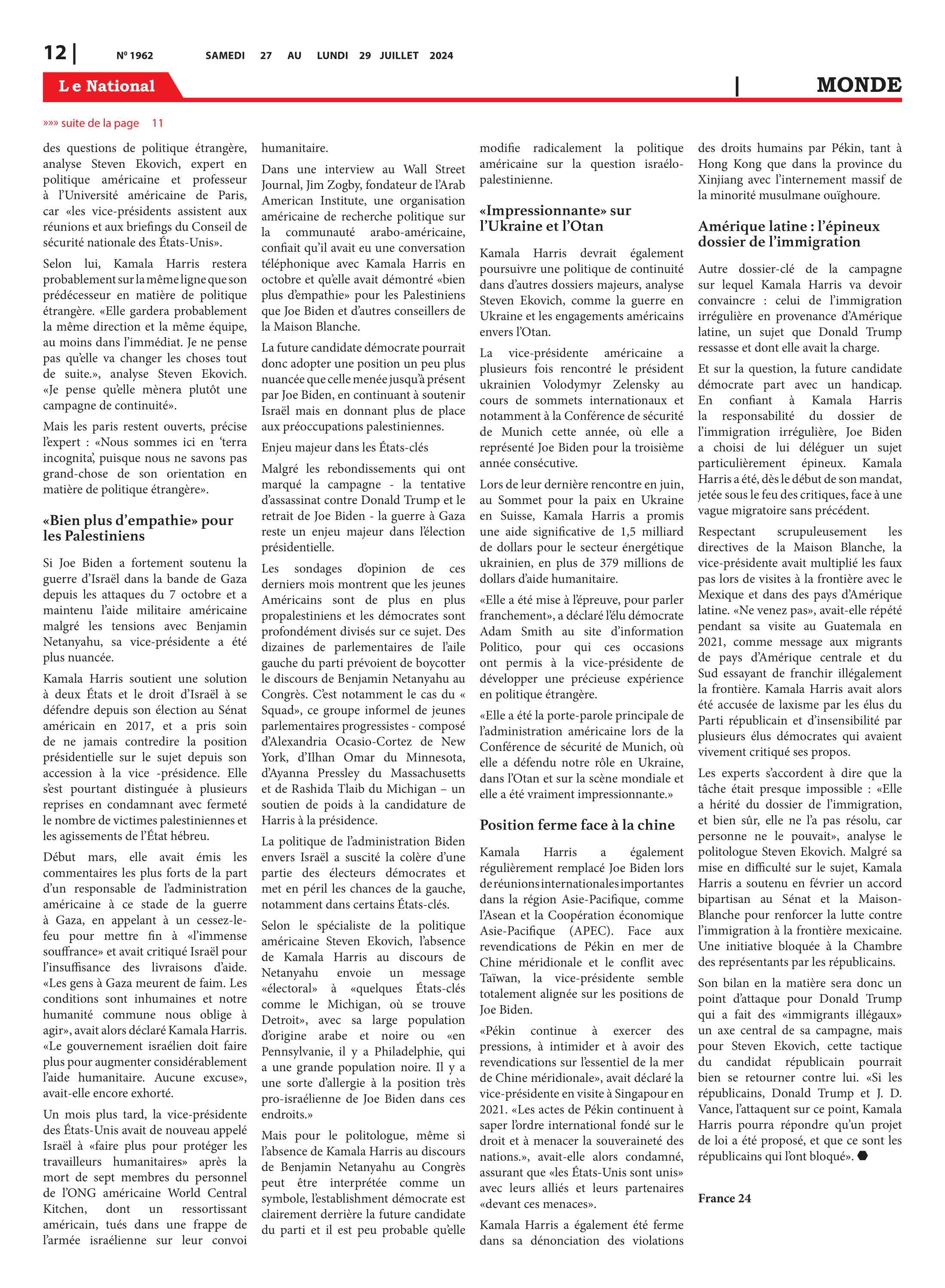 Page 12 de l'édition 1962