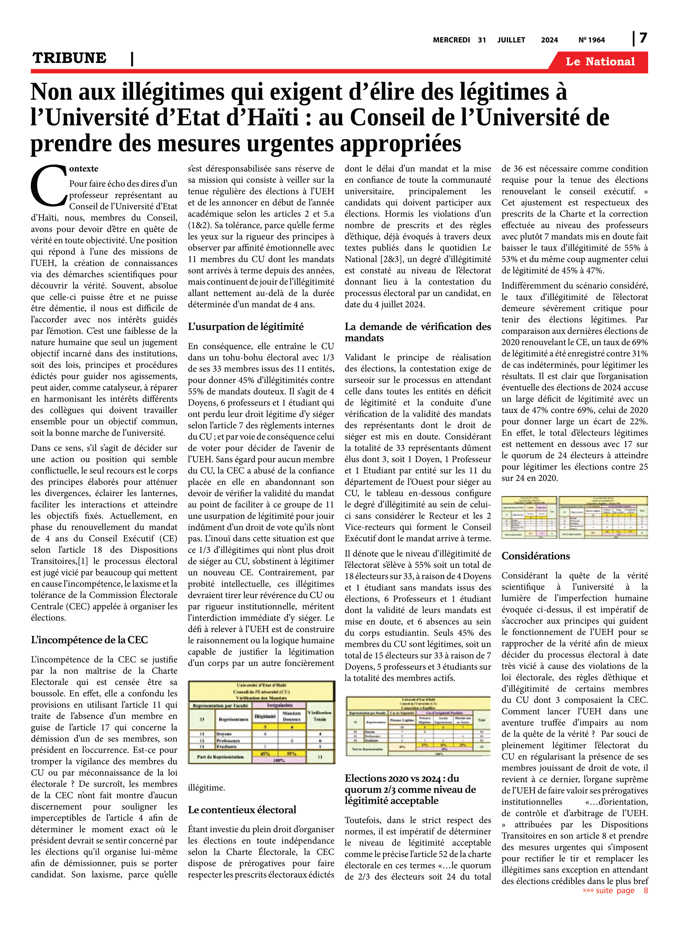 Page 7 de l'édition 1964