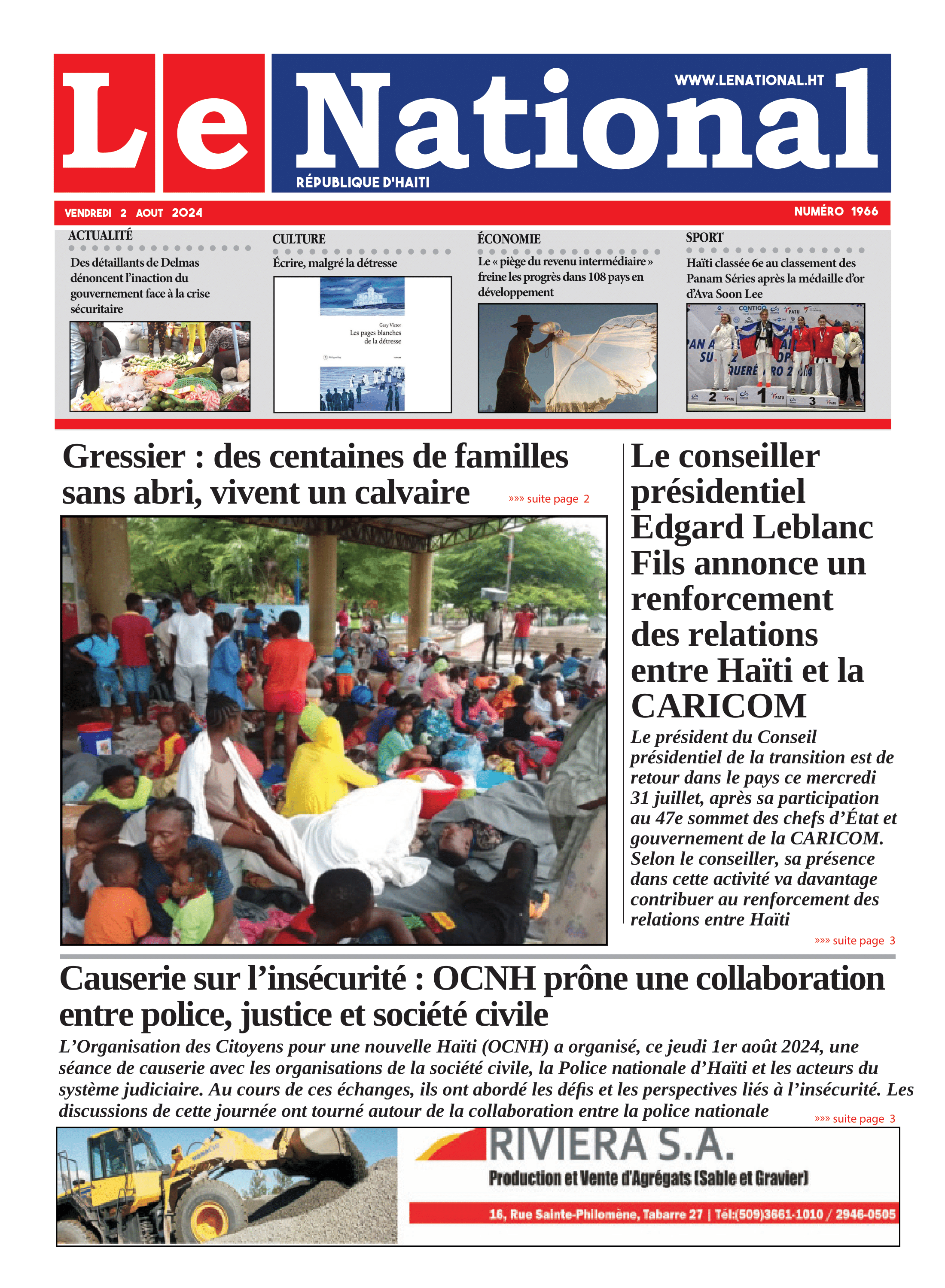 Page 1 de l'édition 1966