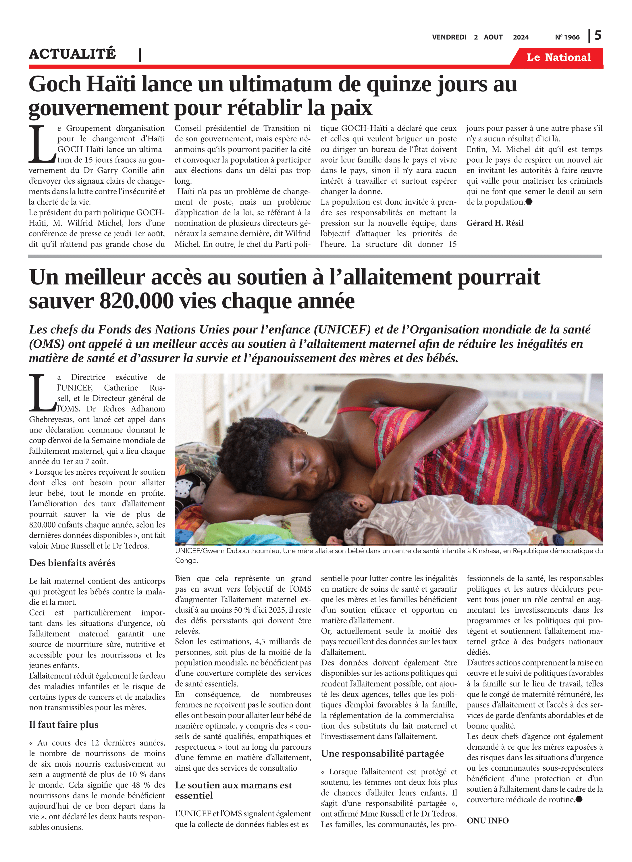 Page 5 de l'édition 1966
