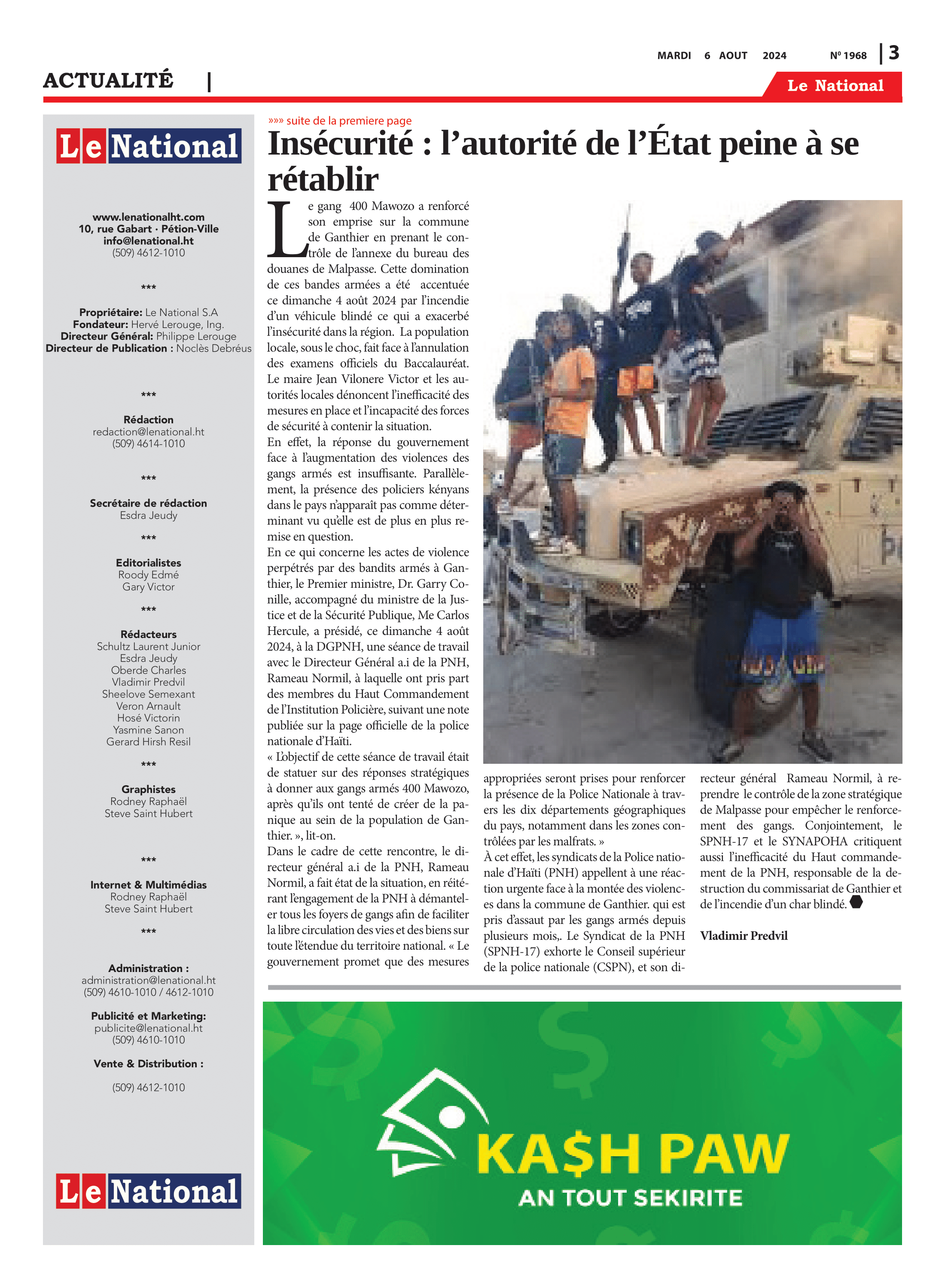 Page 3 de l'édition 1968