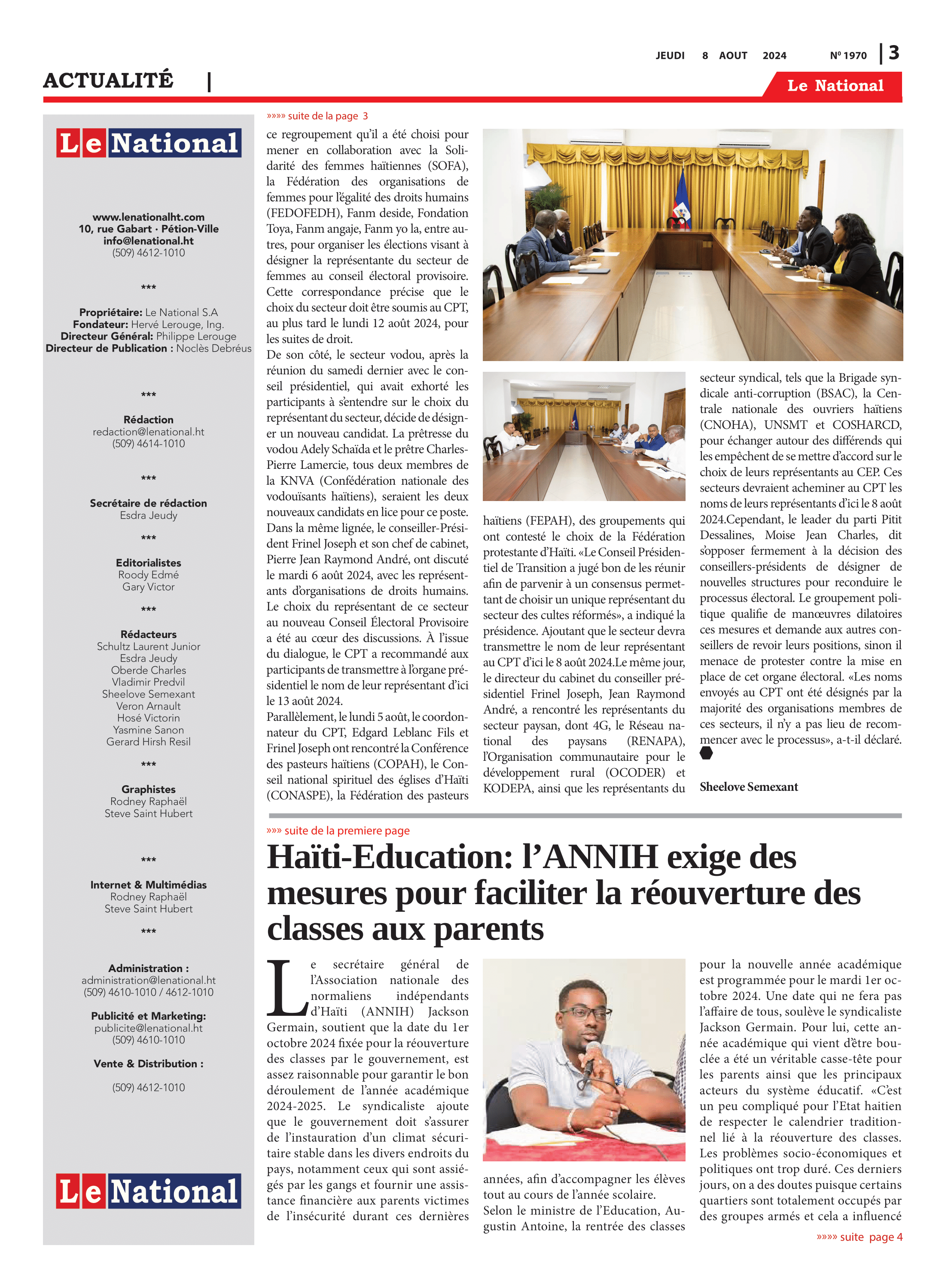 Page 3 de l'édition 1970