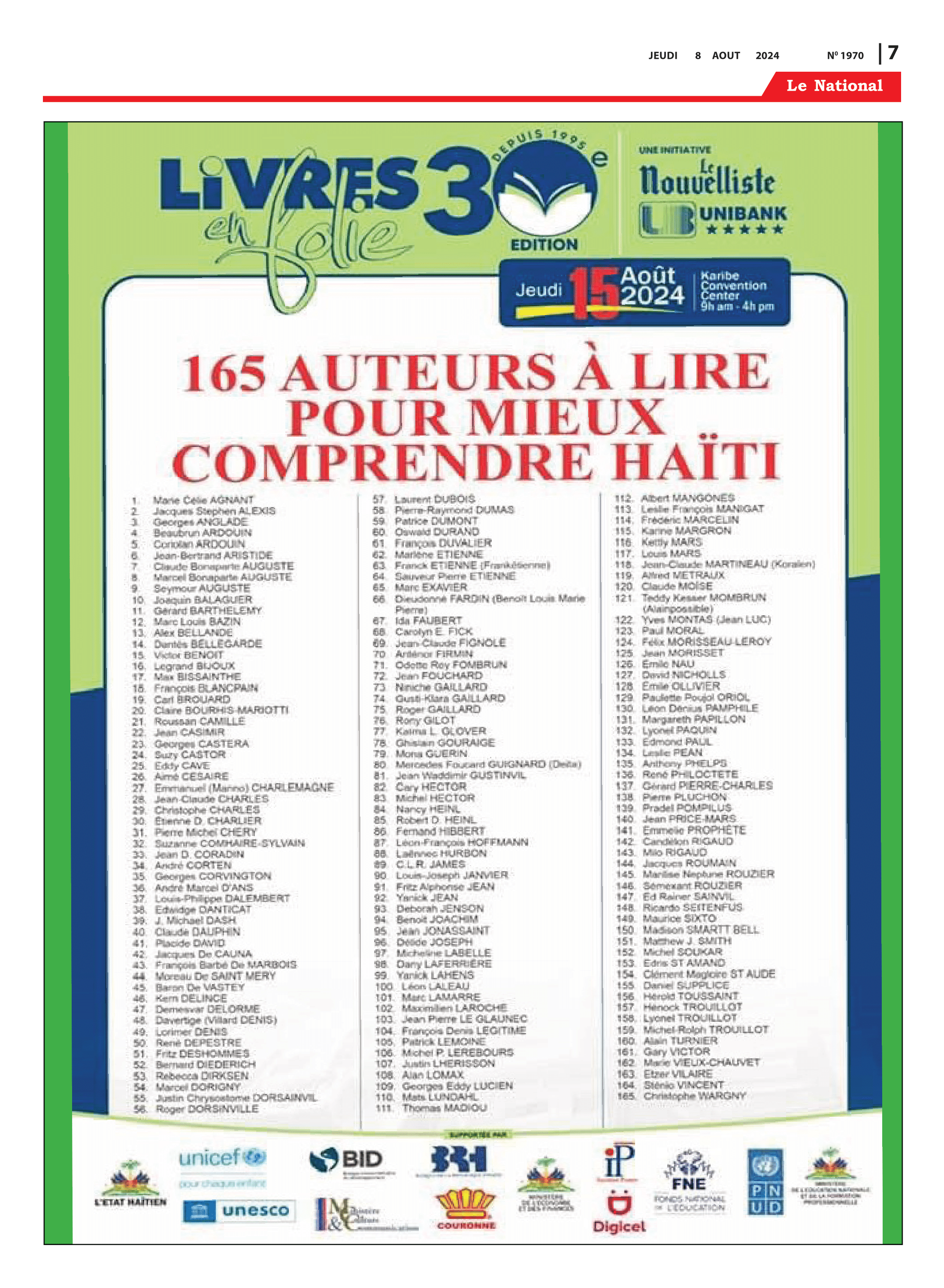 Page 7 de l'édition 1970