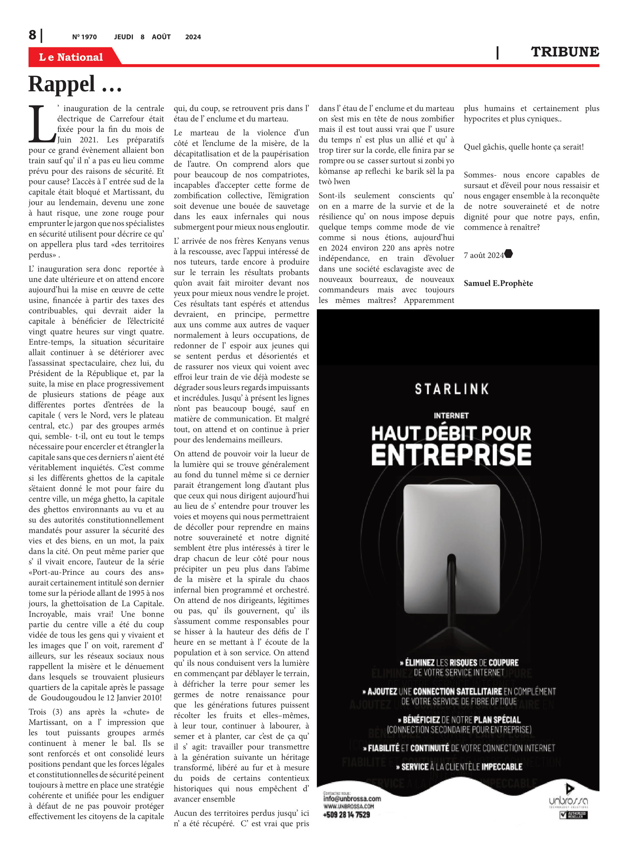 Page 8 de l'édition 1970