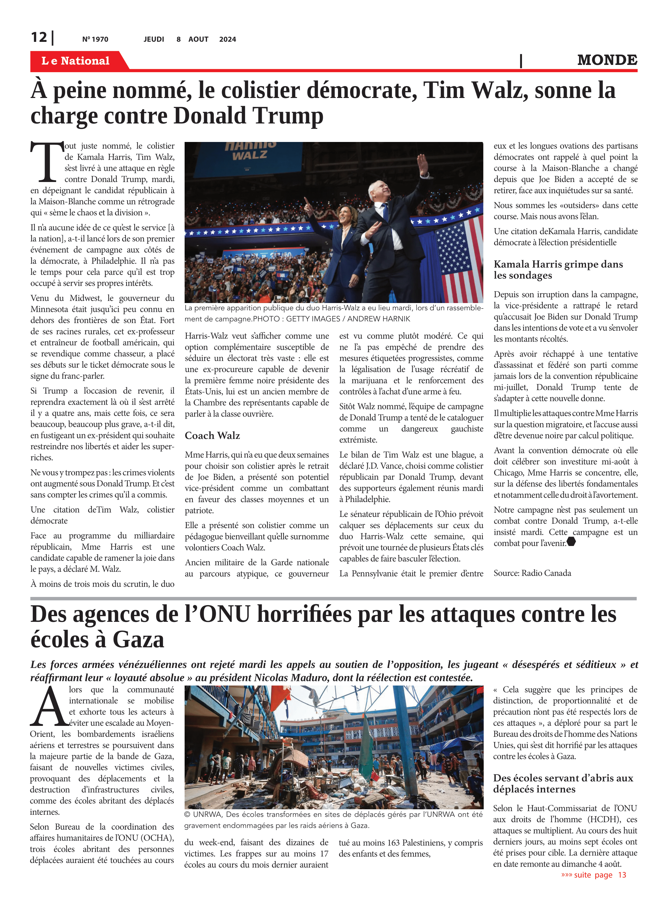 Page 12 de l'édition 1970