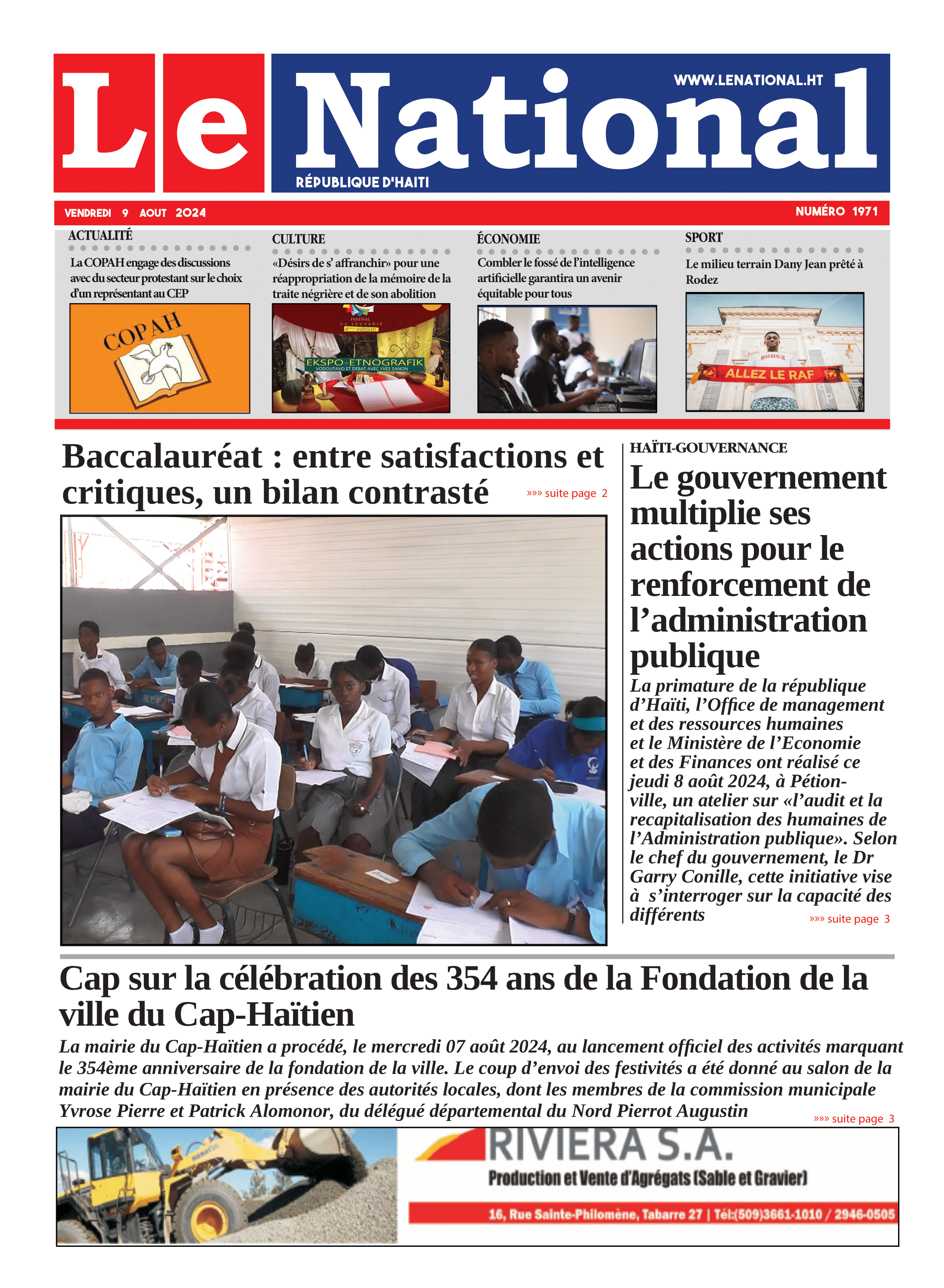 Page 1 de l'édition 1971