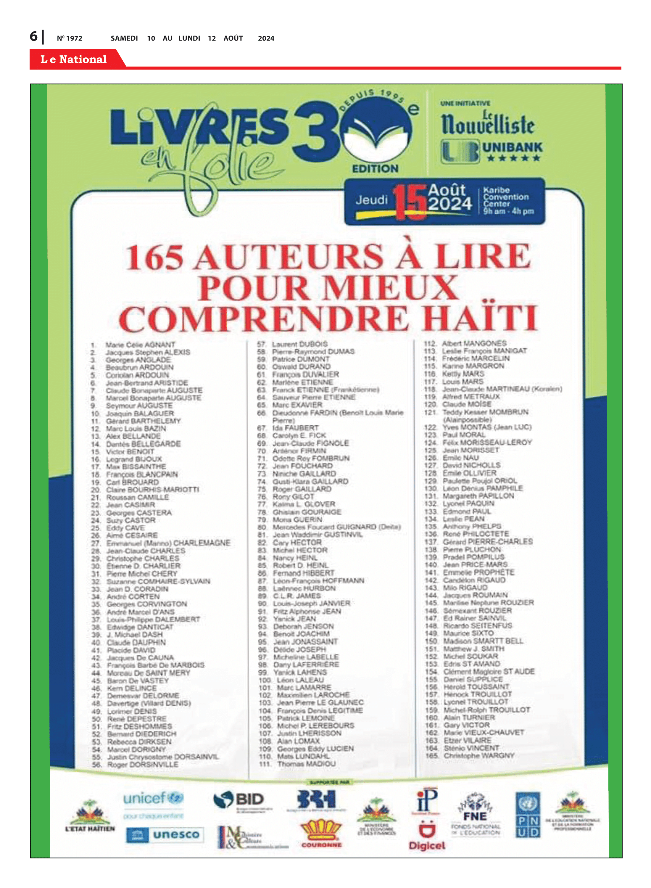 Page 6 de l'édition 1972