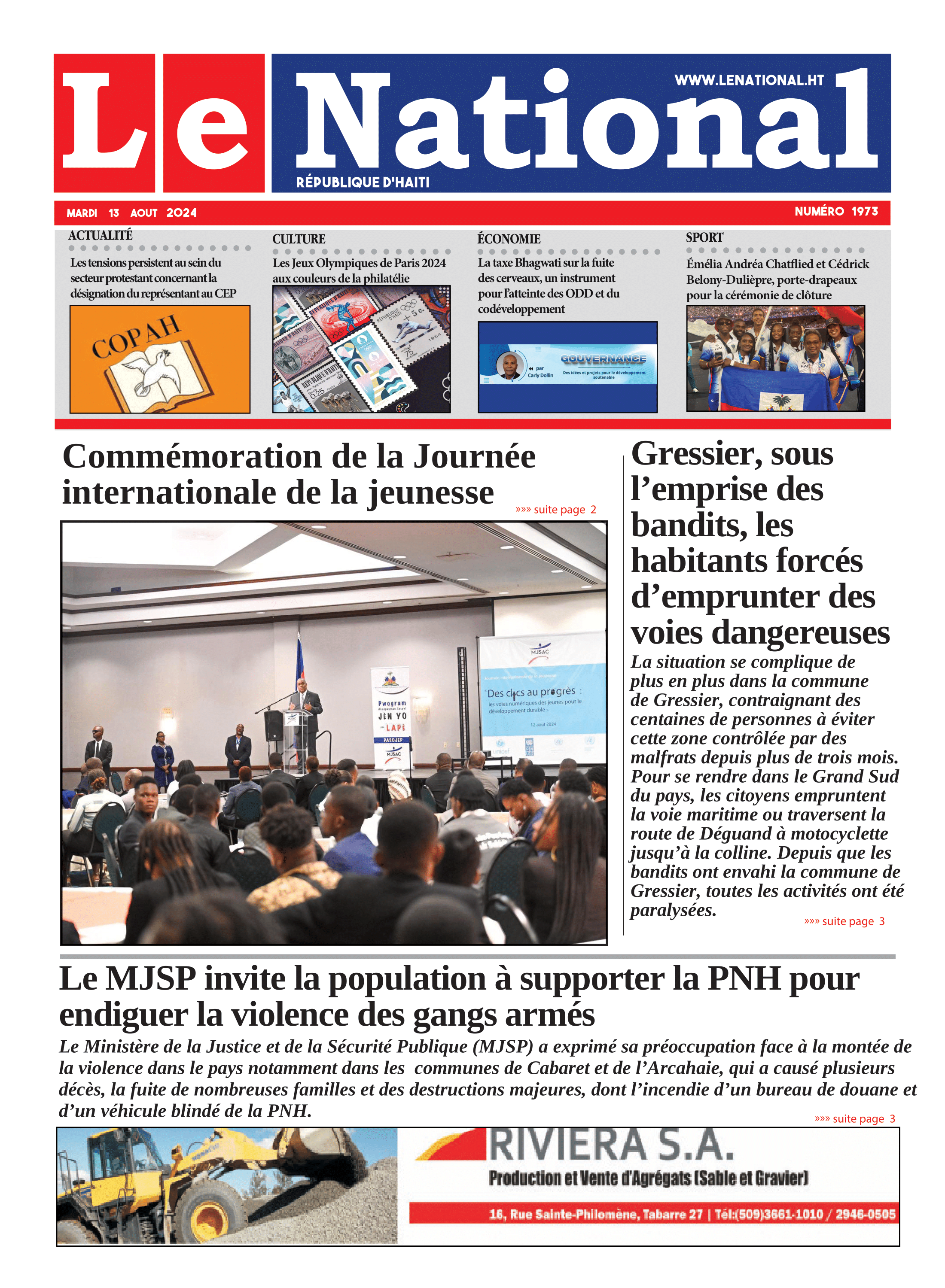 Page 1 de l'édition 1973