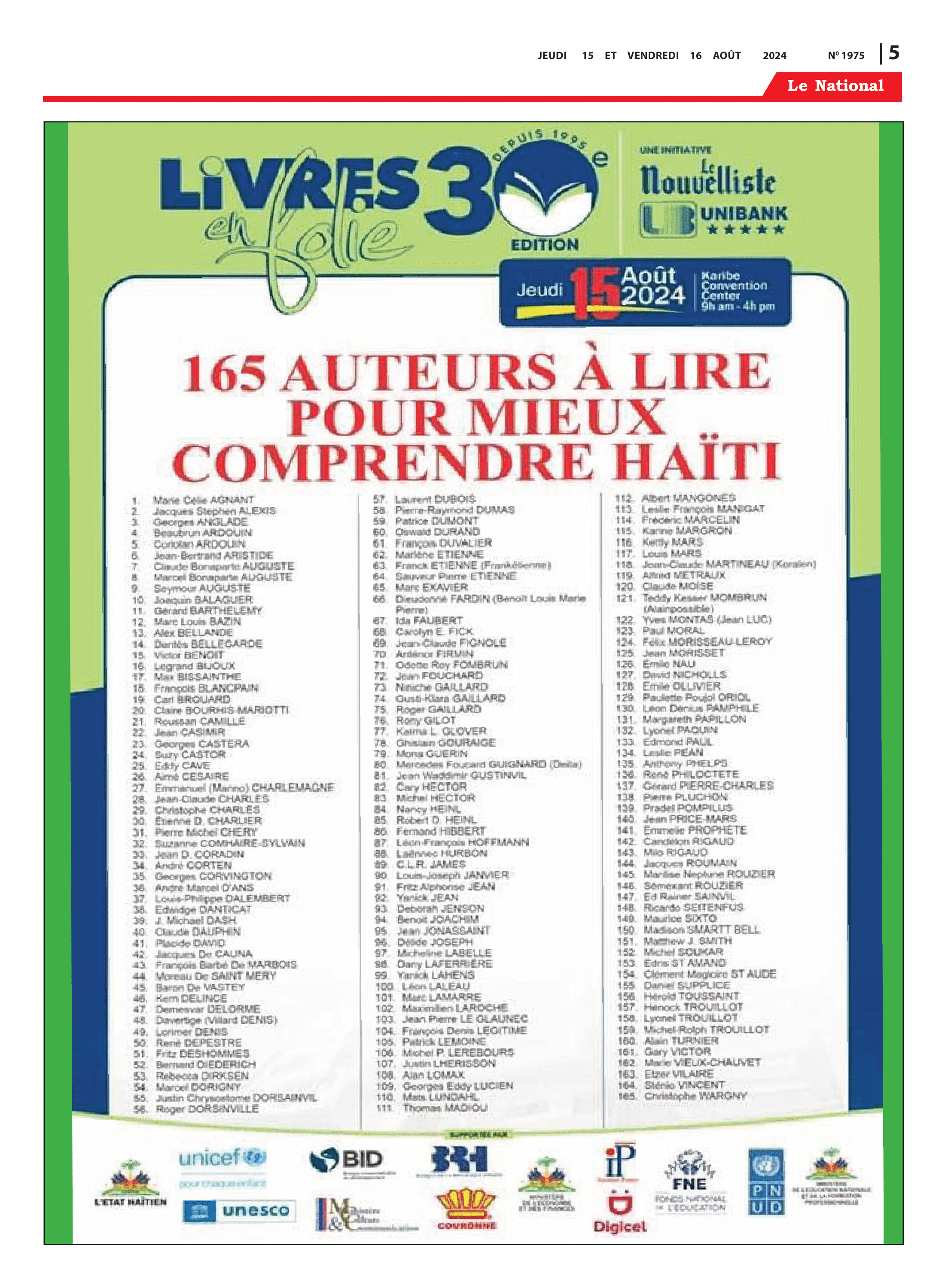 Page 5 de l'édition 1975