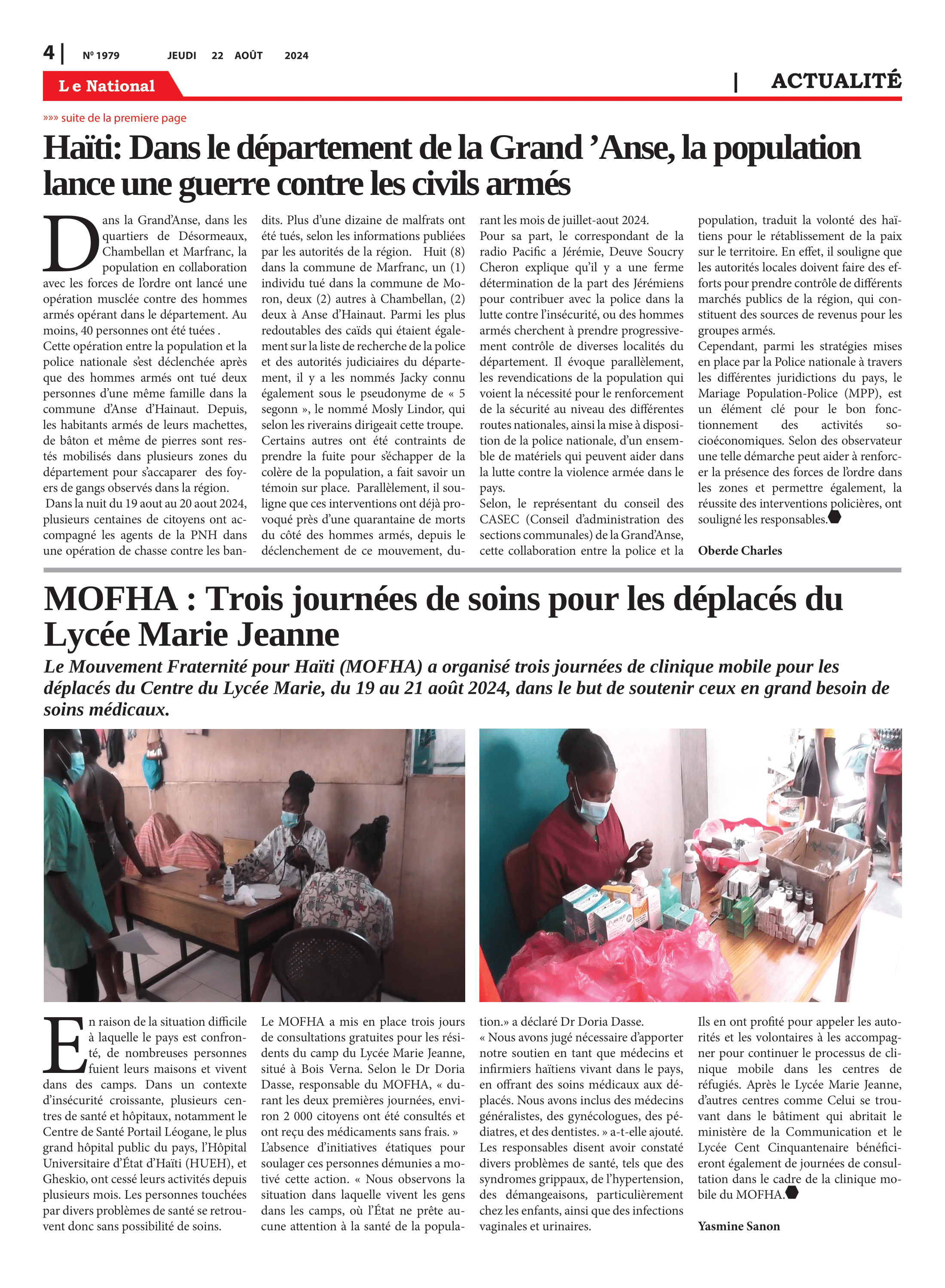 Page 4 de l'édition 1979