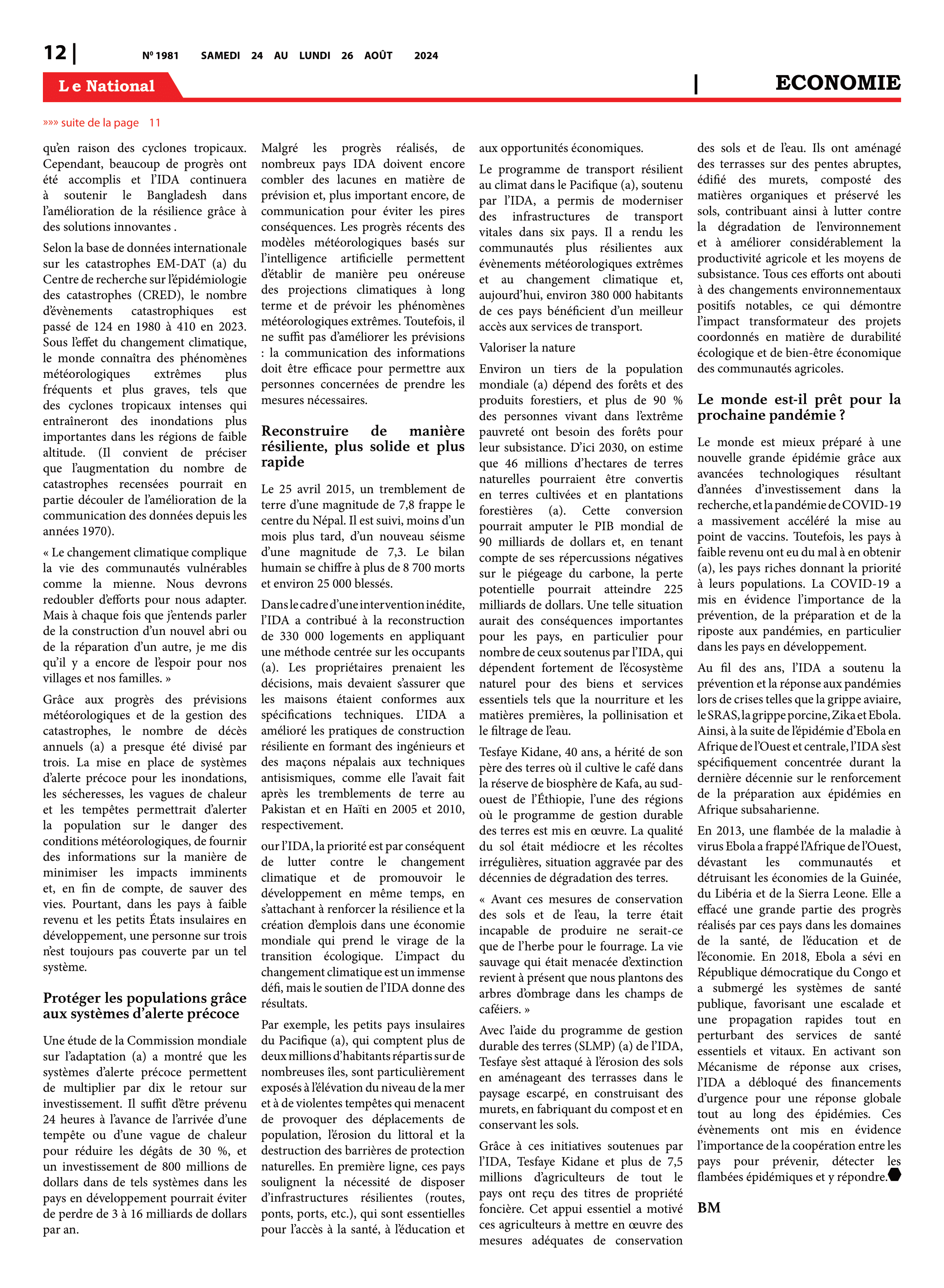 Page 12 de l'édition 1981