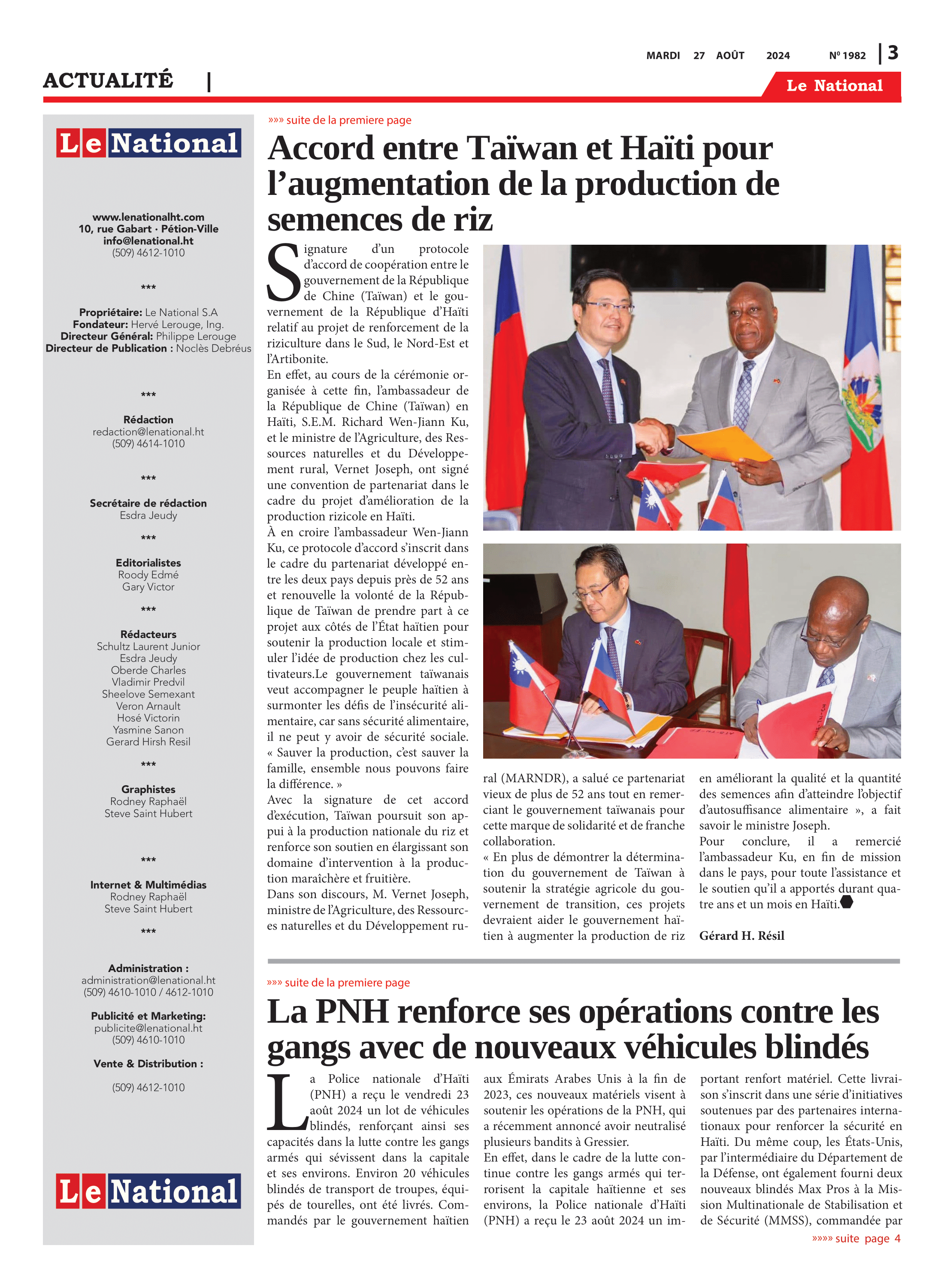 Page 3 de l'édition 1982