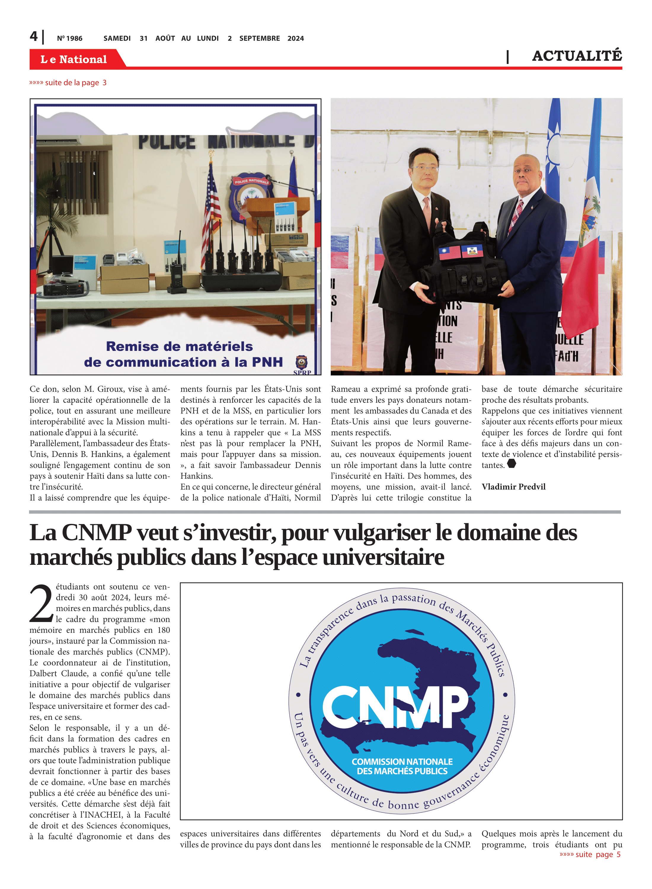 Page 4 de l'édition 1986