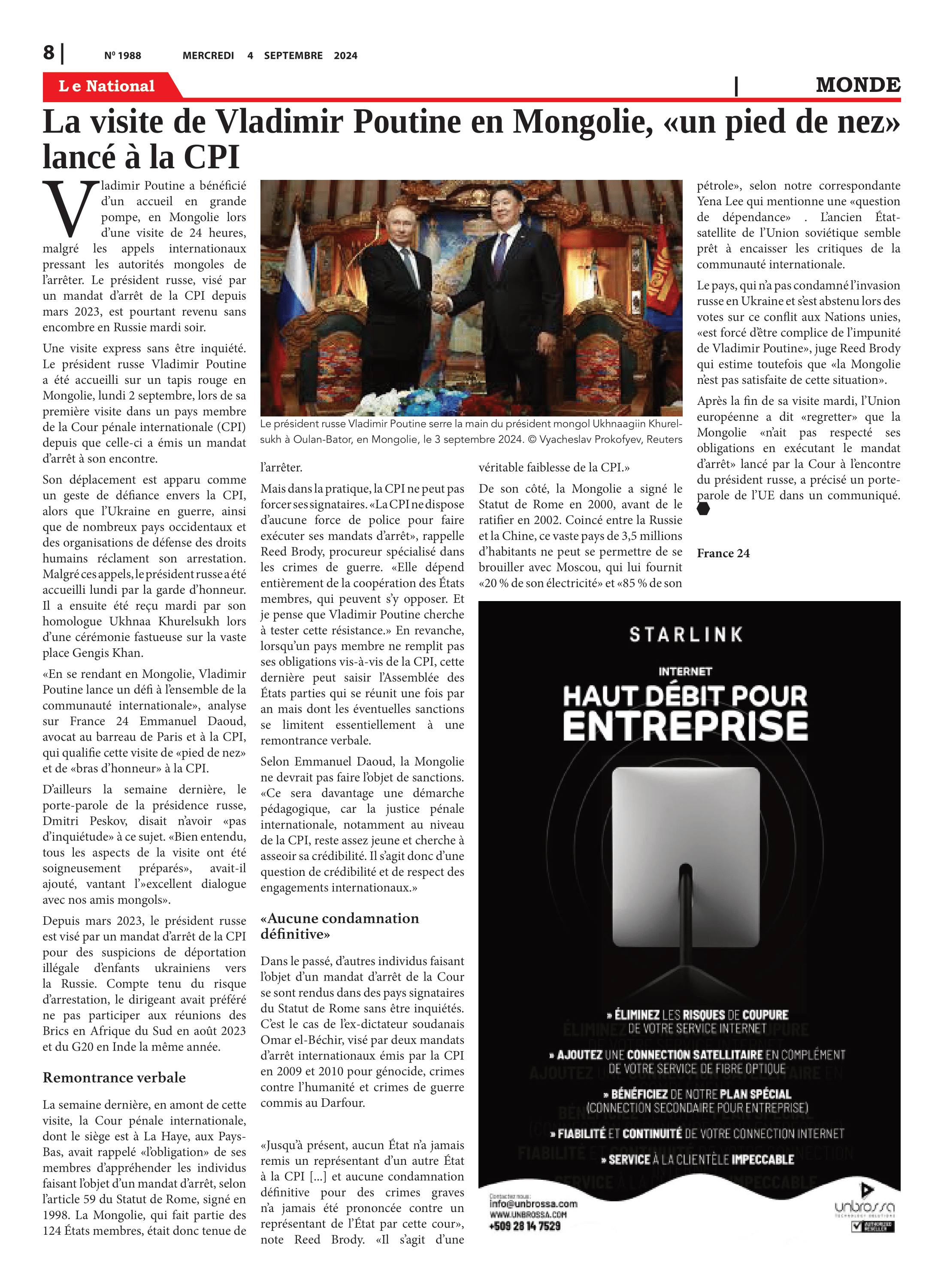 Page 8 de l'édition 1988