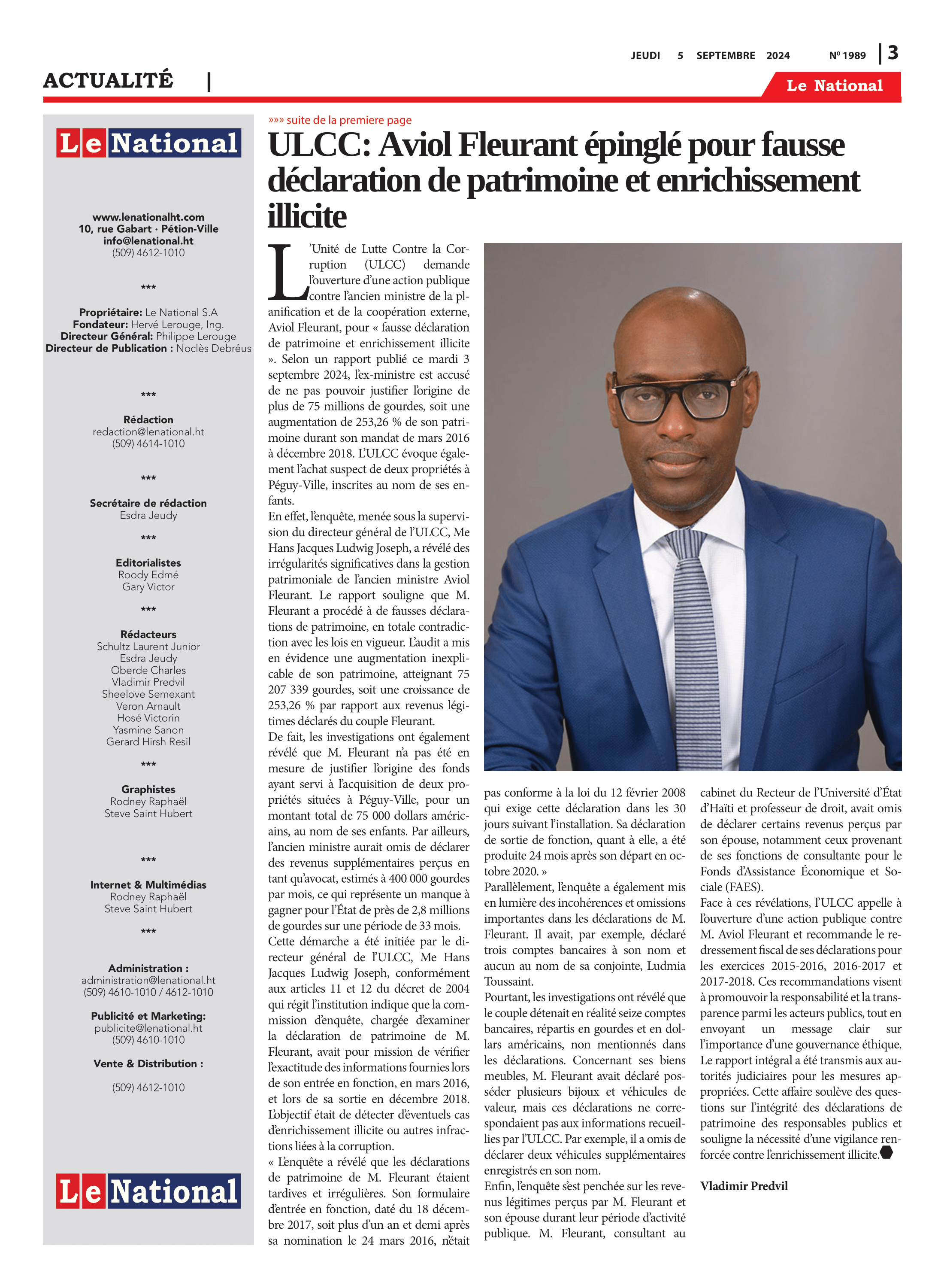 Page 3 de l'édition 1989