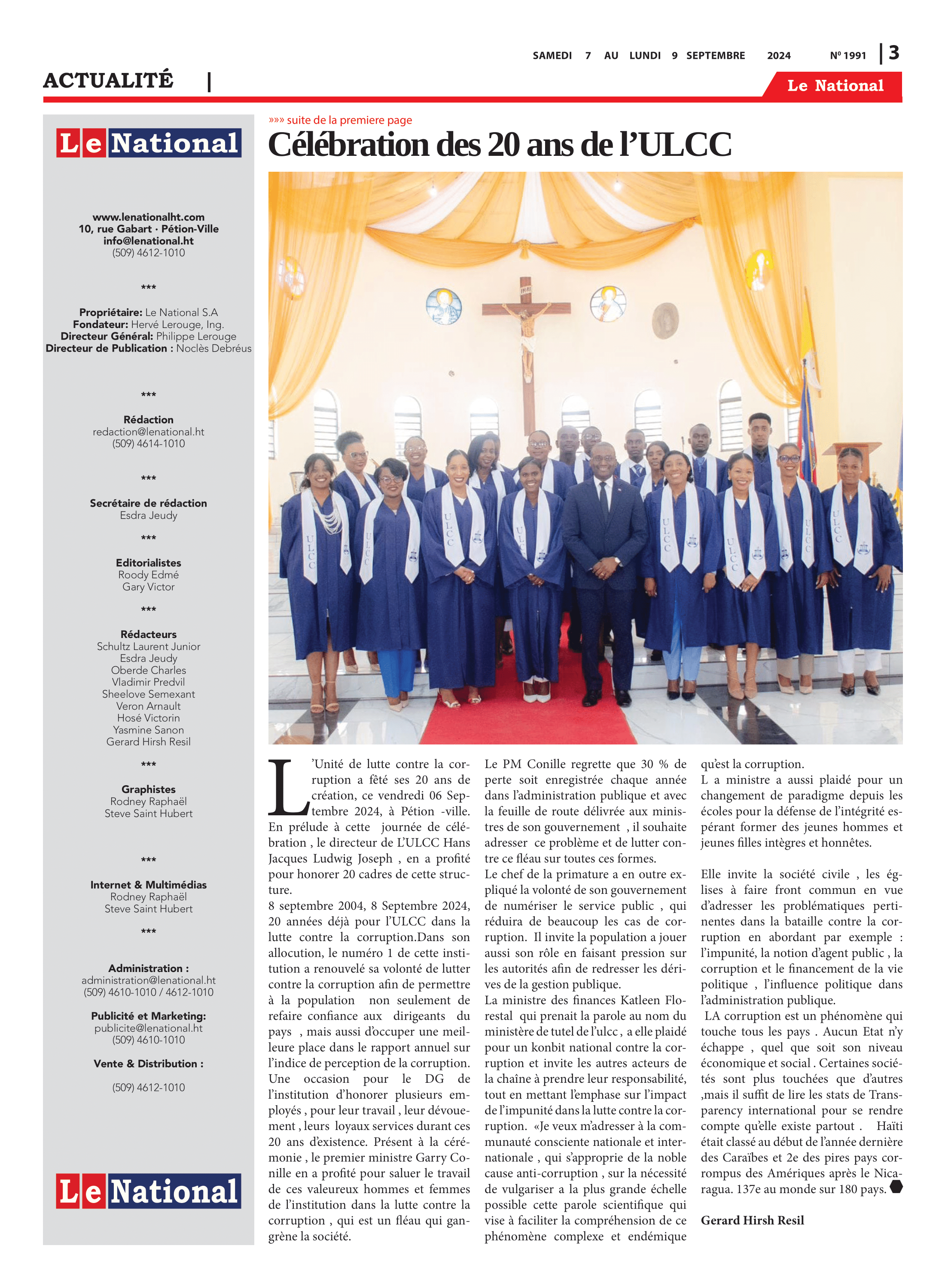 Page 3 de l'édition 1991